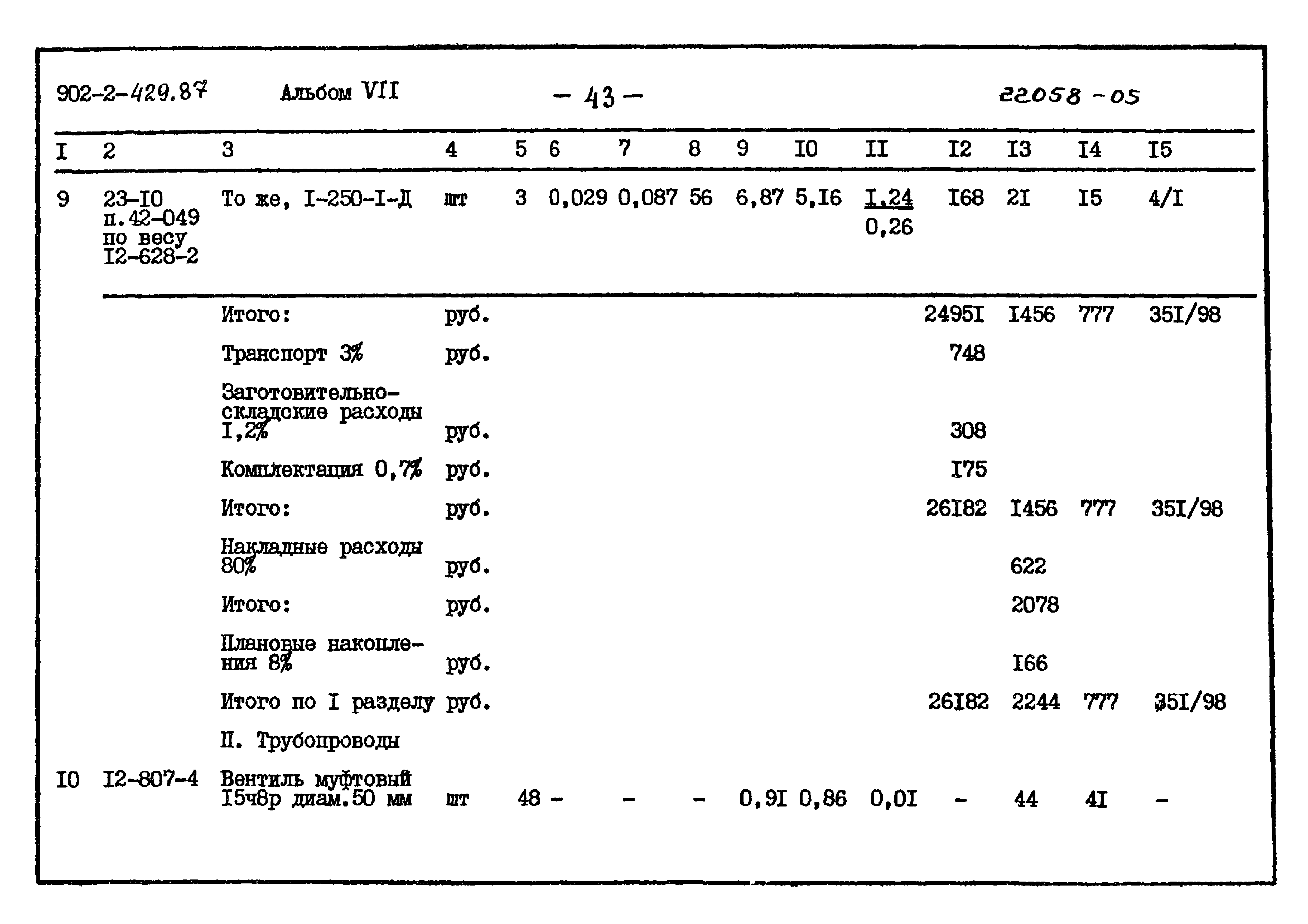 Типовой проект 902-2-429.87