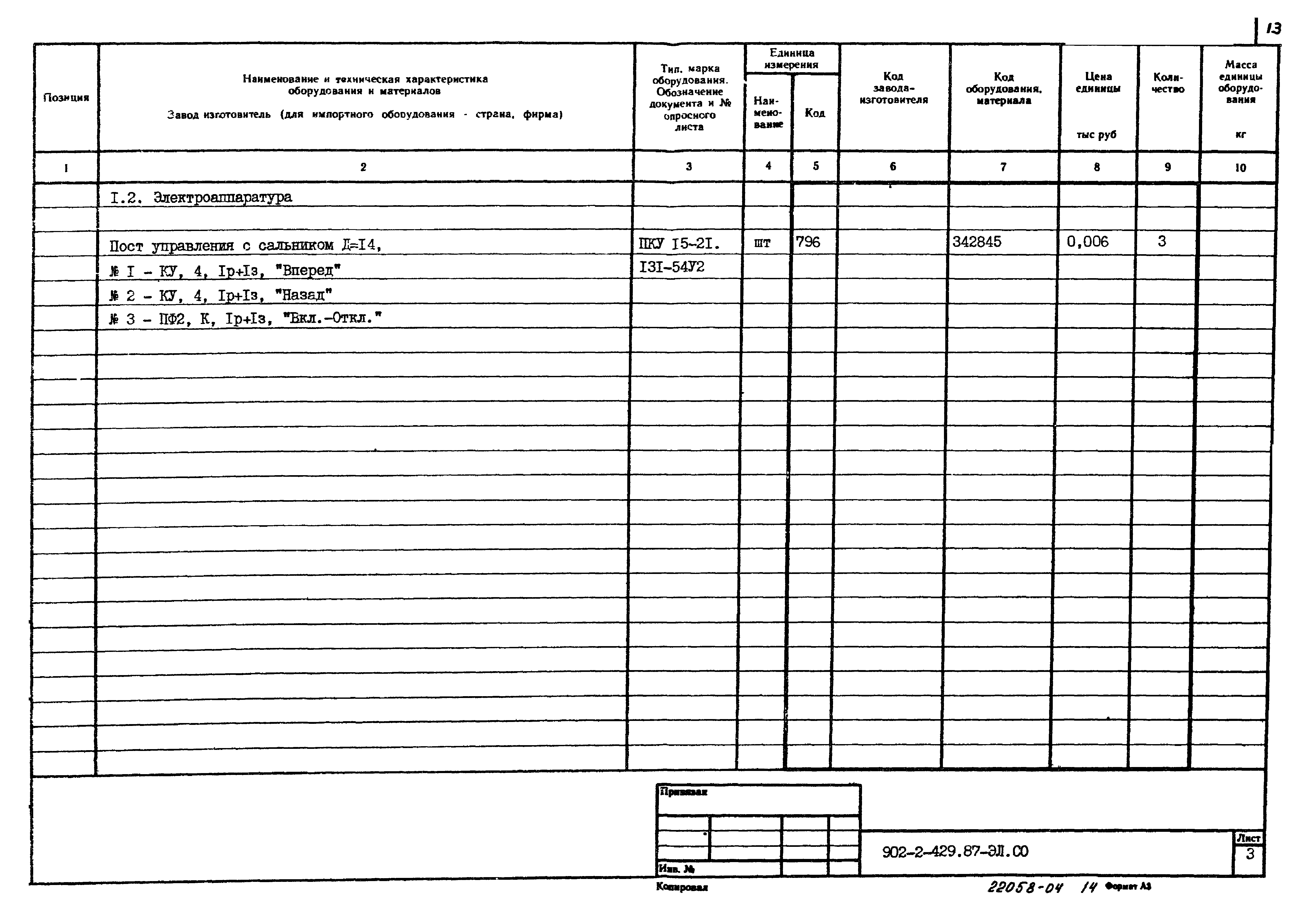 Типовой проект 902-2-429.87