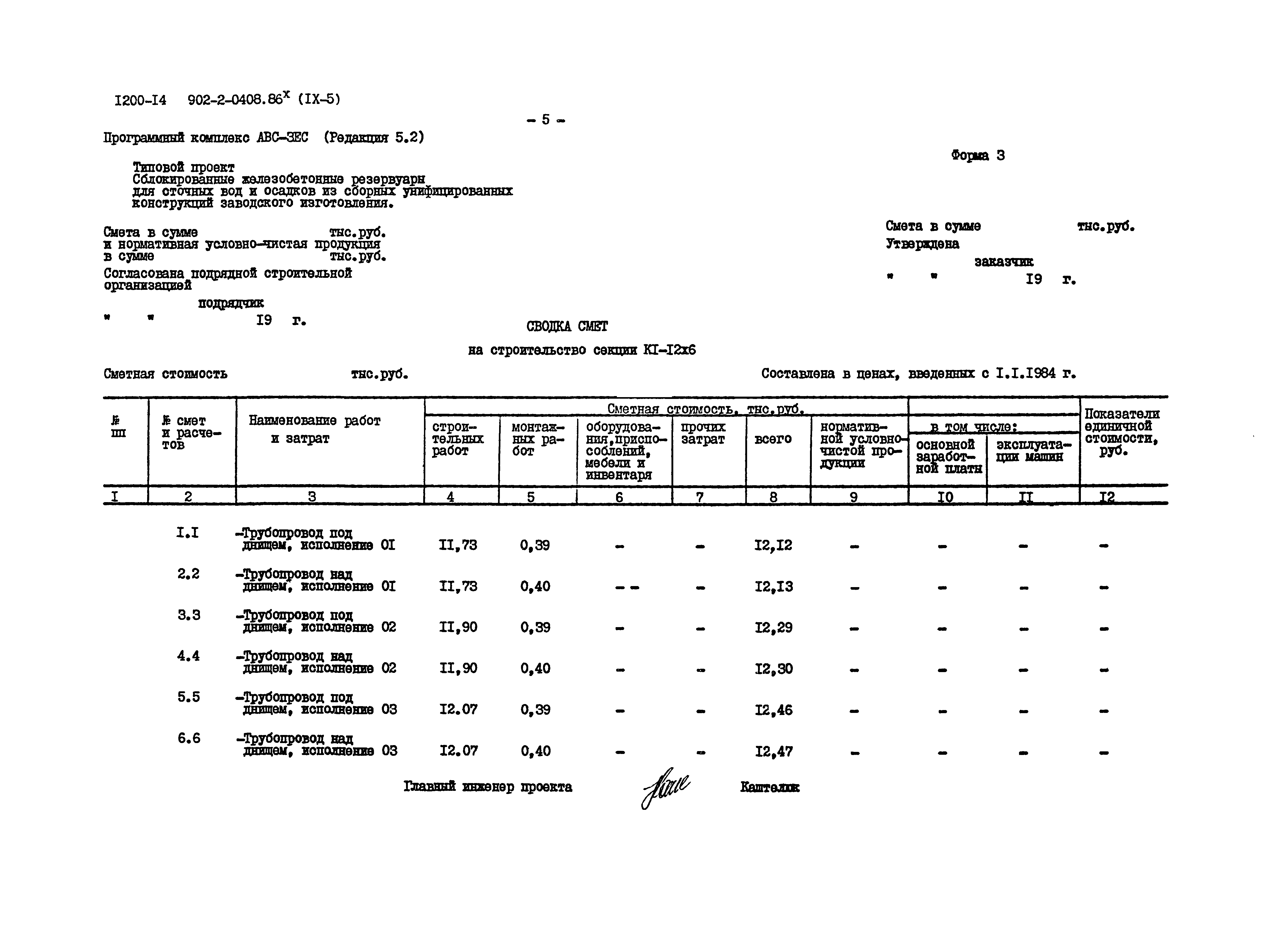 Типовые проектные решения 902-2-0408.86