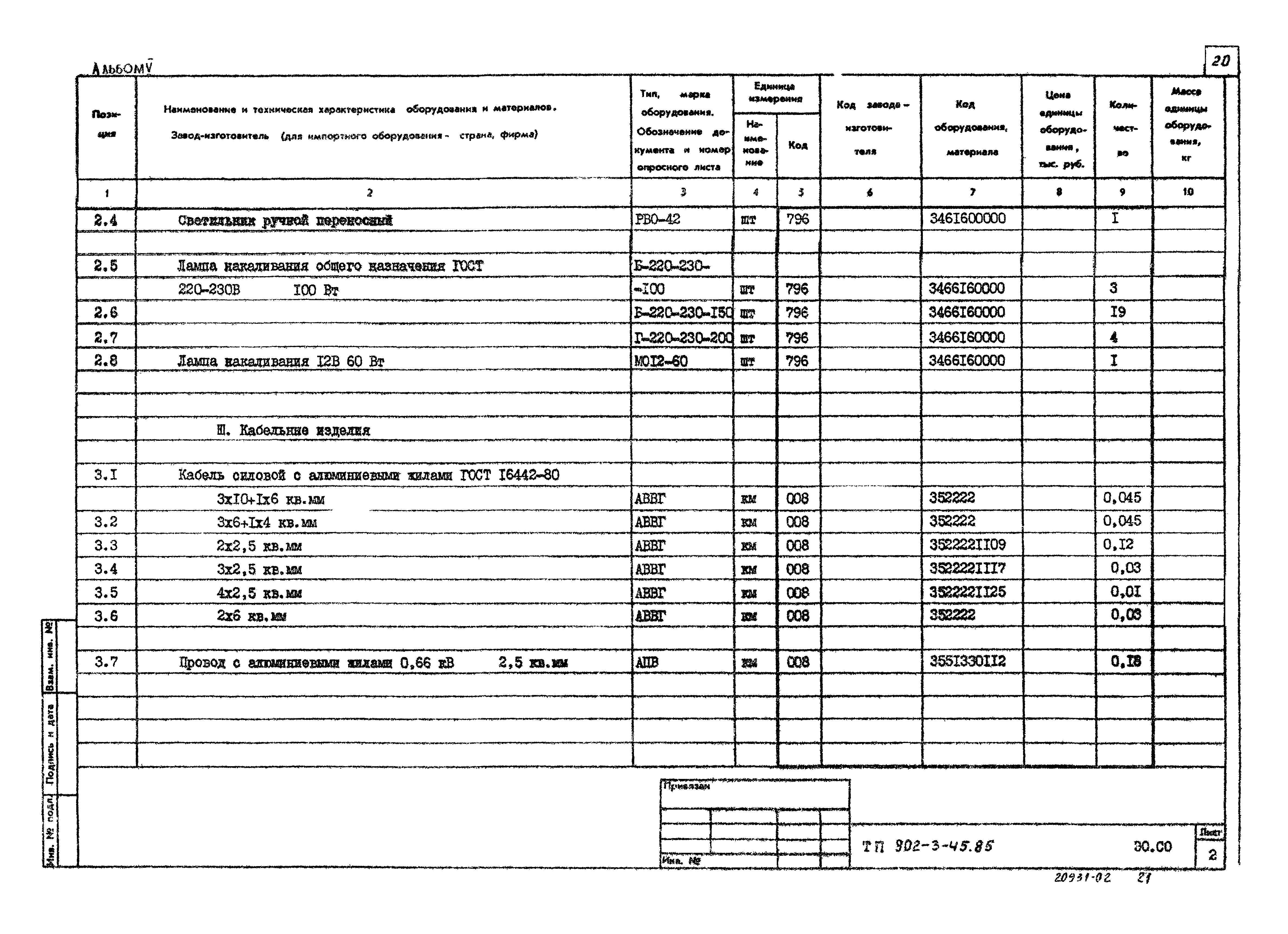 Типовой проект 902-3-45.85