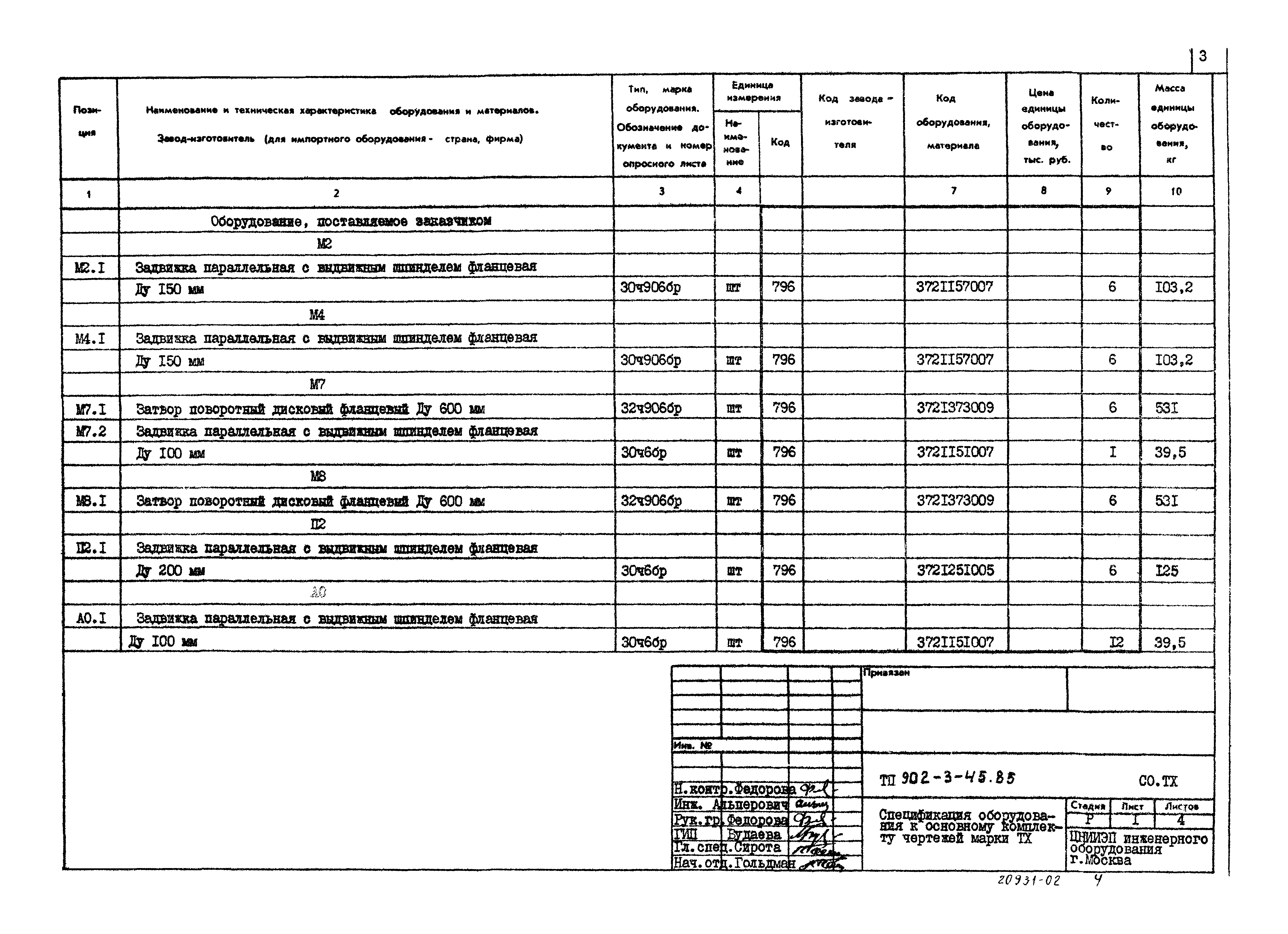 Типовой проект 902-3-45.85