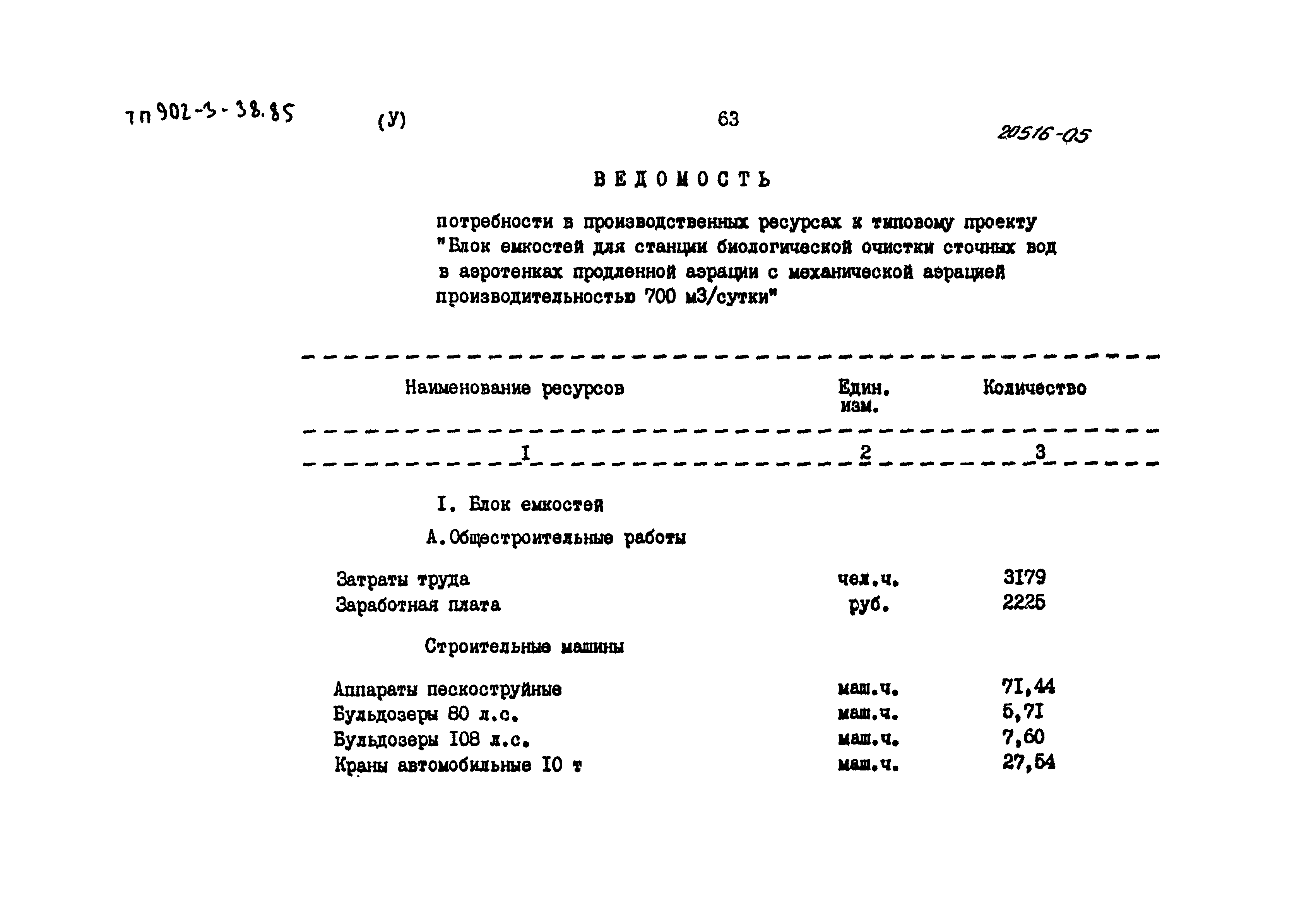 Типовой проект 902-3-38.85