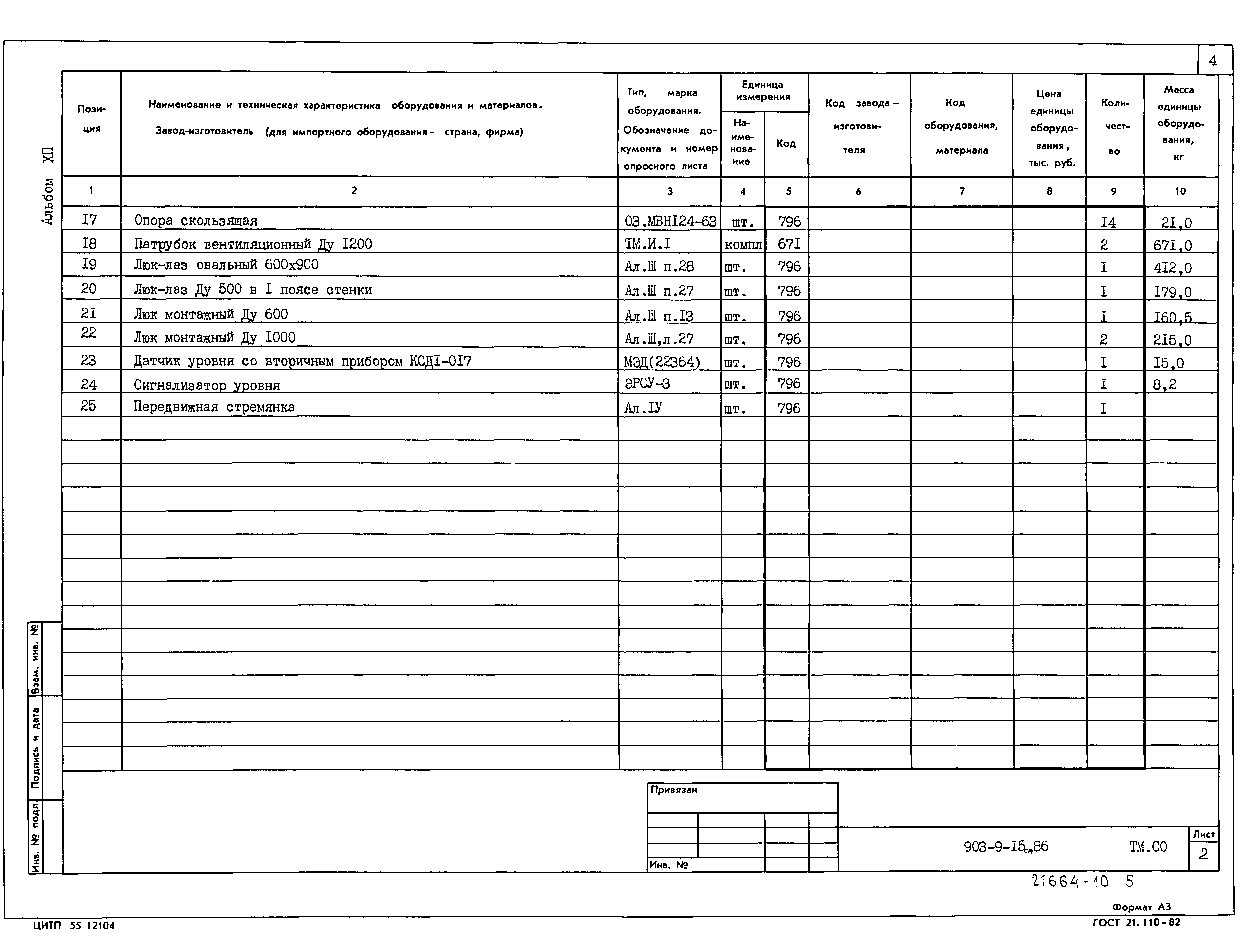 Типовой проект 903-9-15сп.86