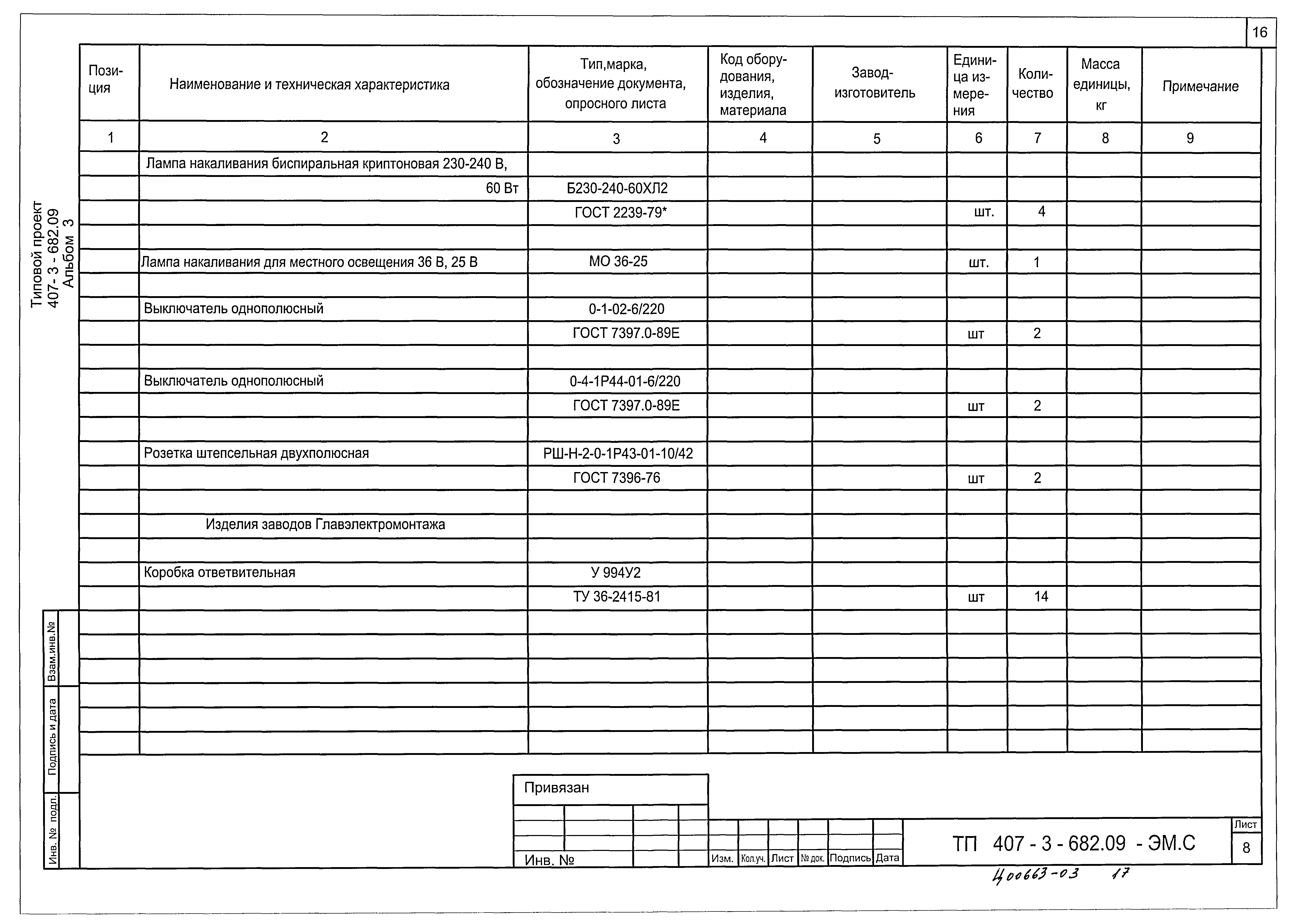 Типовой проект 407-3-682.09