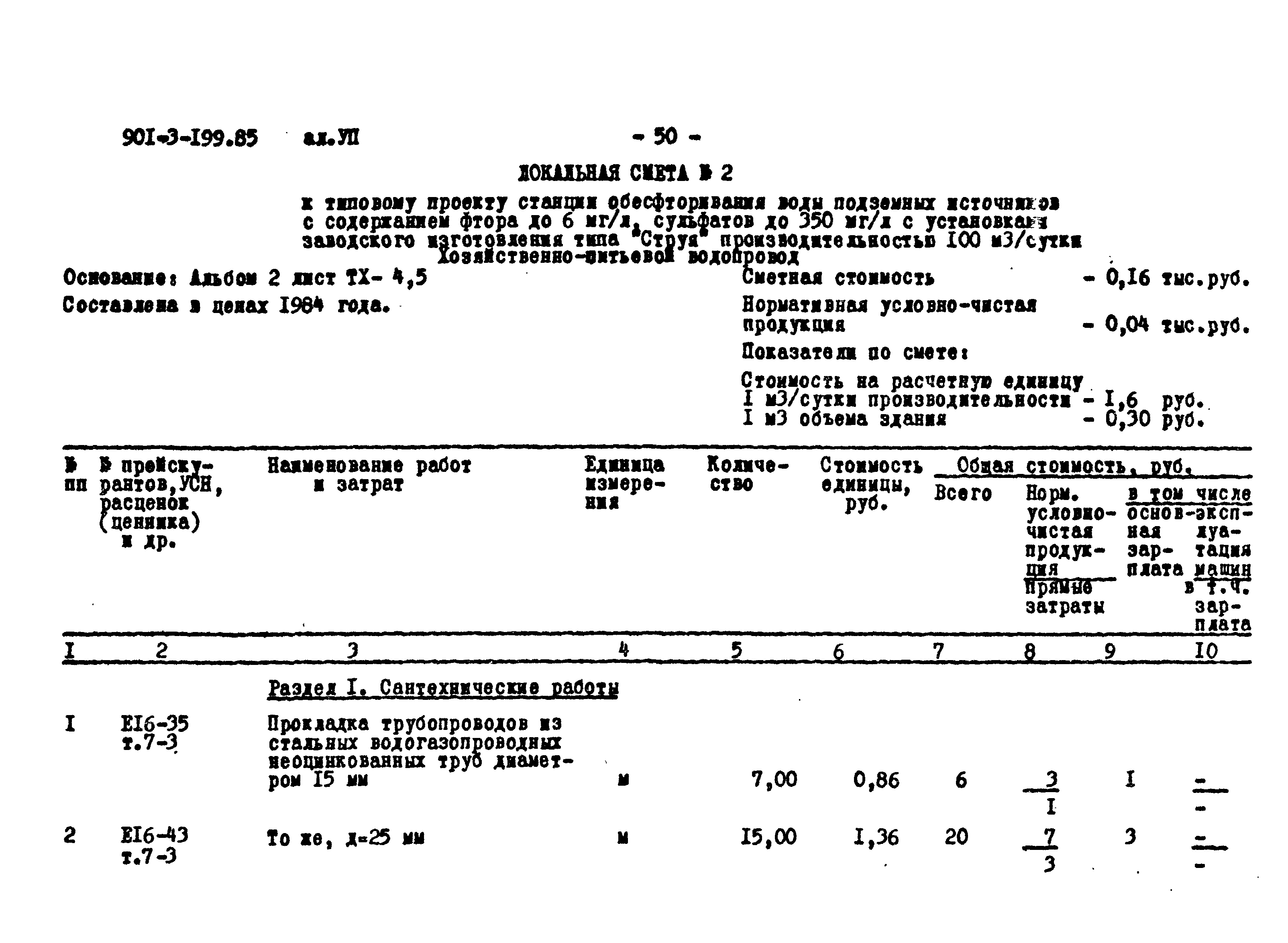 Типовой проект 901-3-199.85