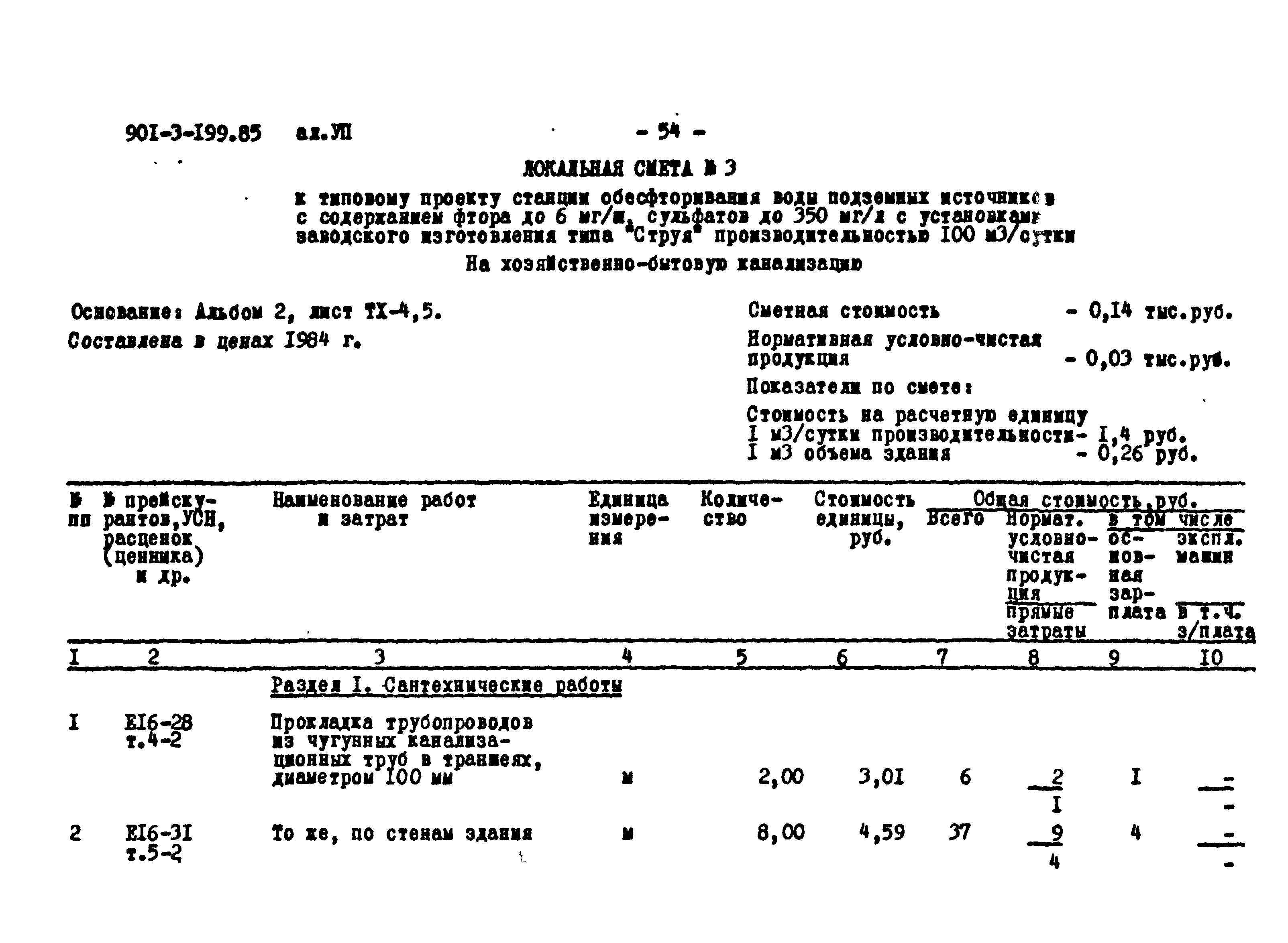 Типовой проект 901-3-199.85