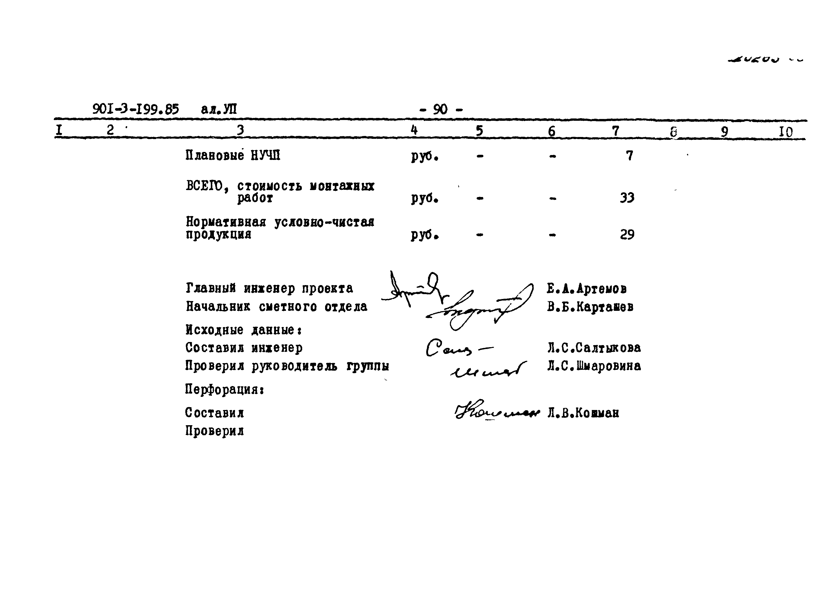 Типовой проект 901-3-199.85