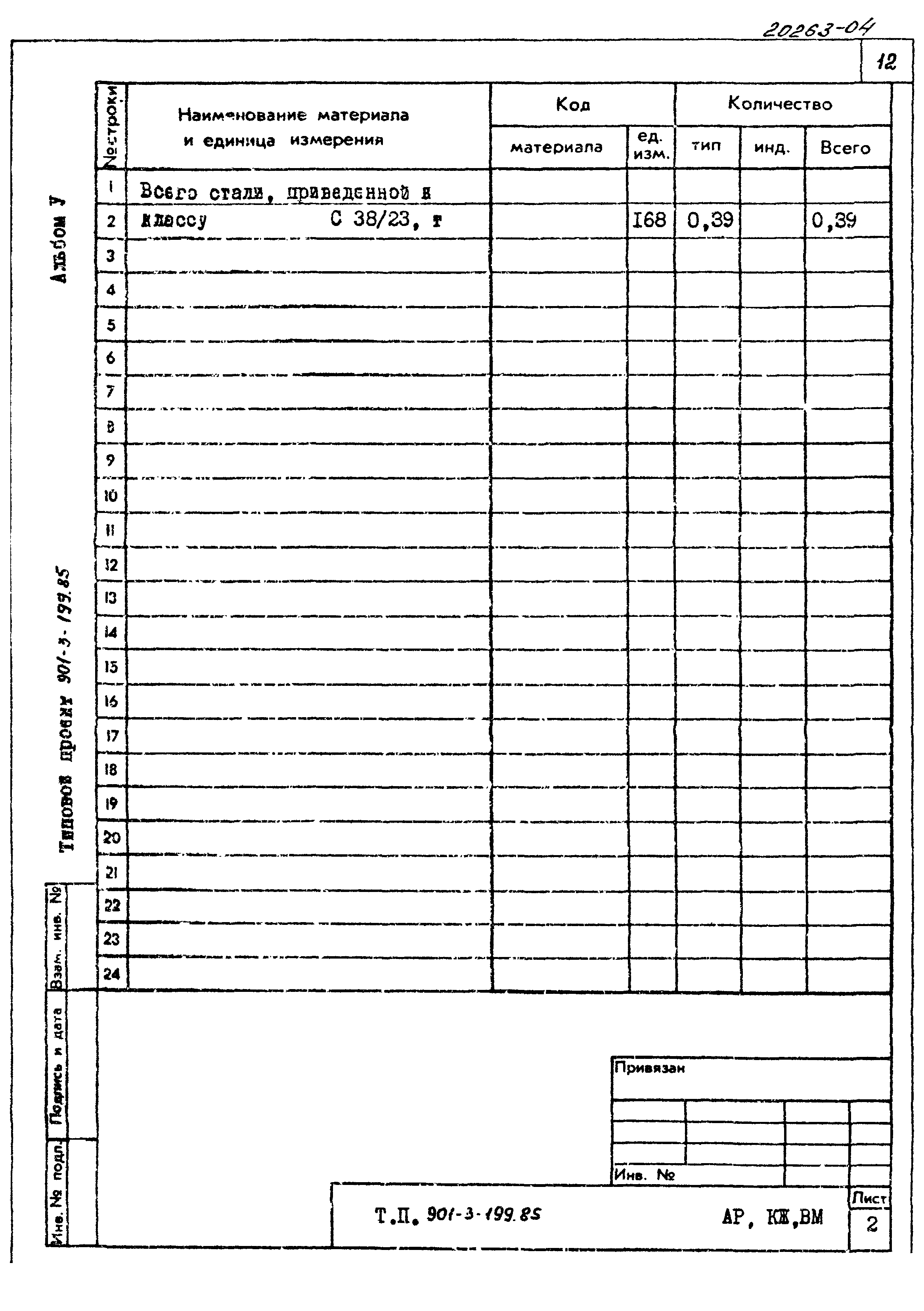 Типовой проект 901-3-199.85