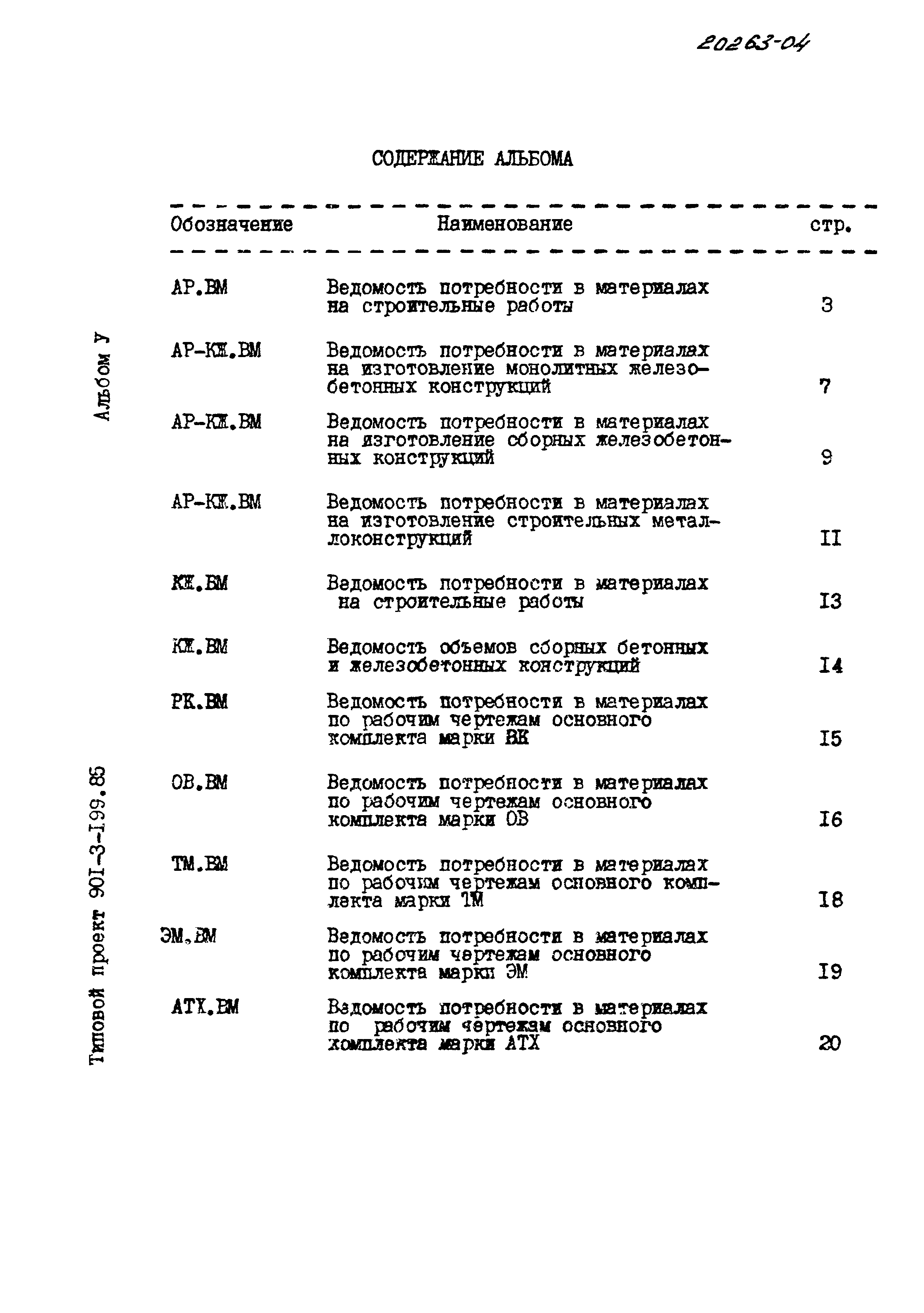 Типовой проект 901-3-199.85