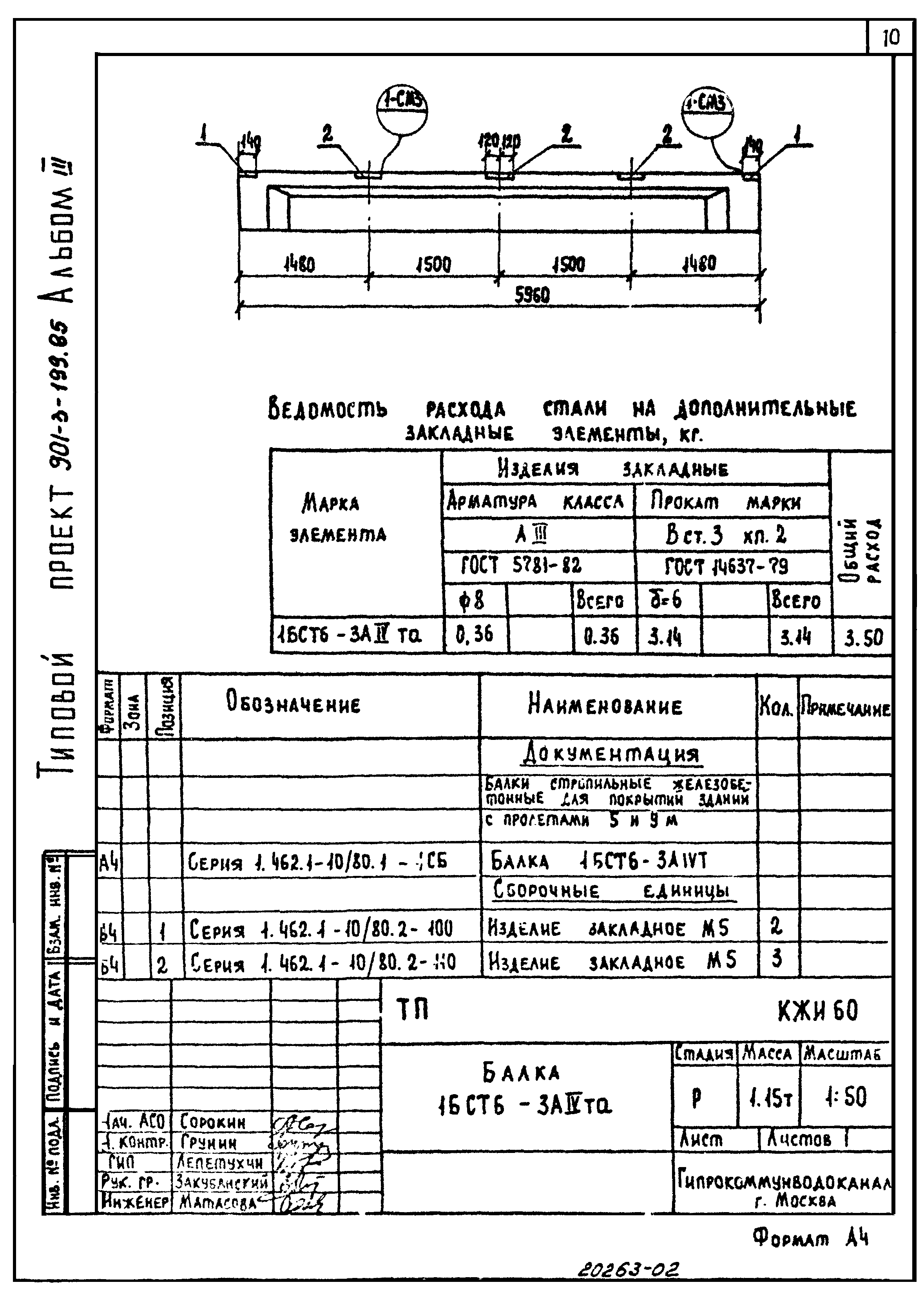 Типовой проект 901-3-199.85