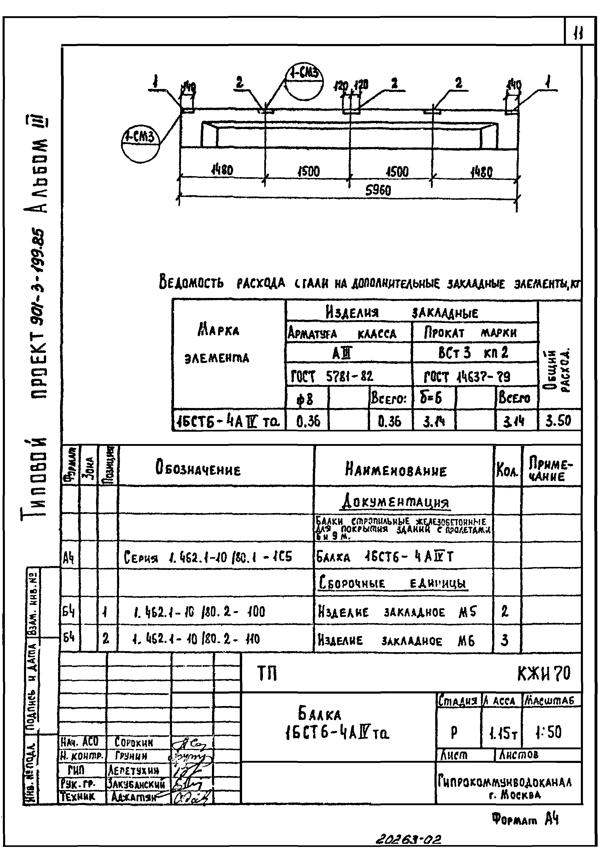 Типовой проект 901-3-199.85