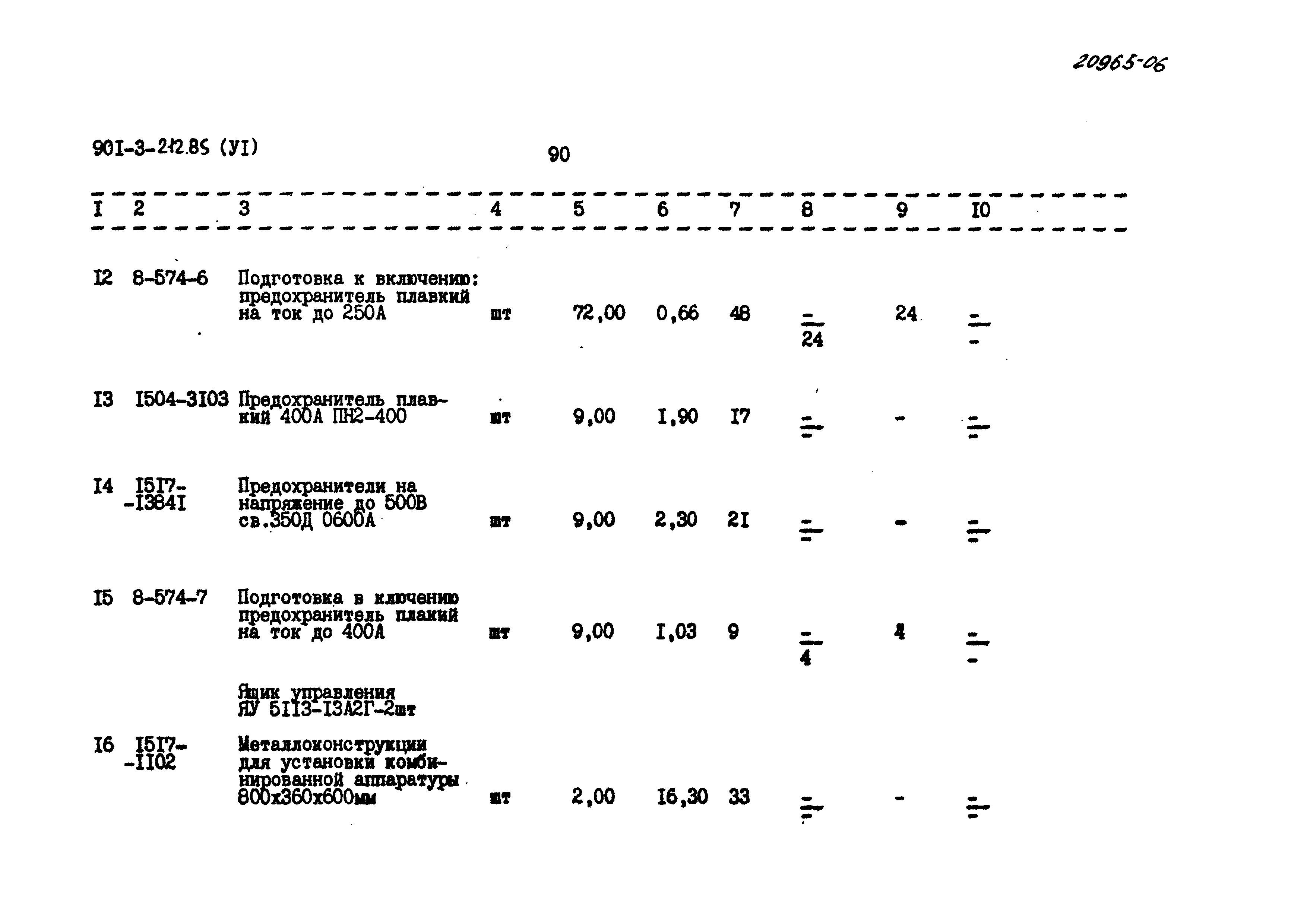 Типовой проект 901-3-212.85