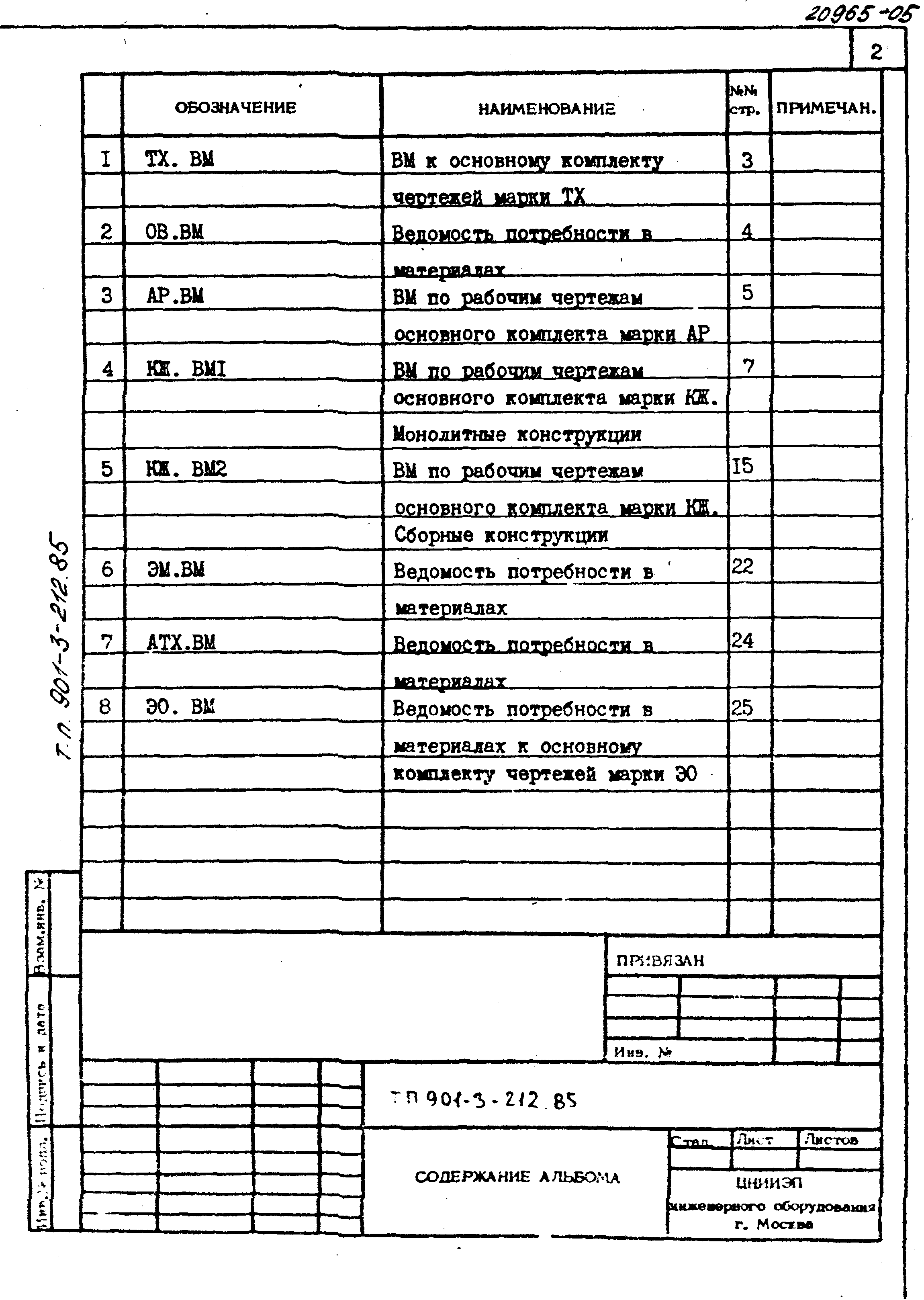 Типовой проект 901-3-212.85