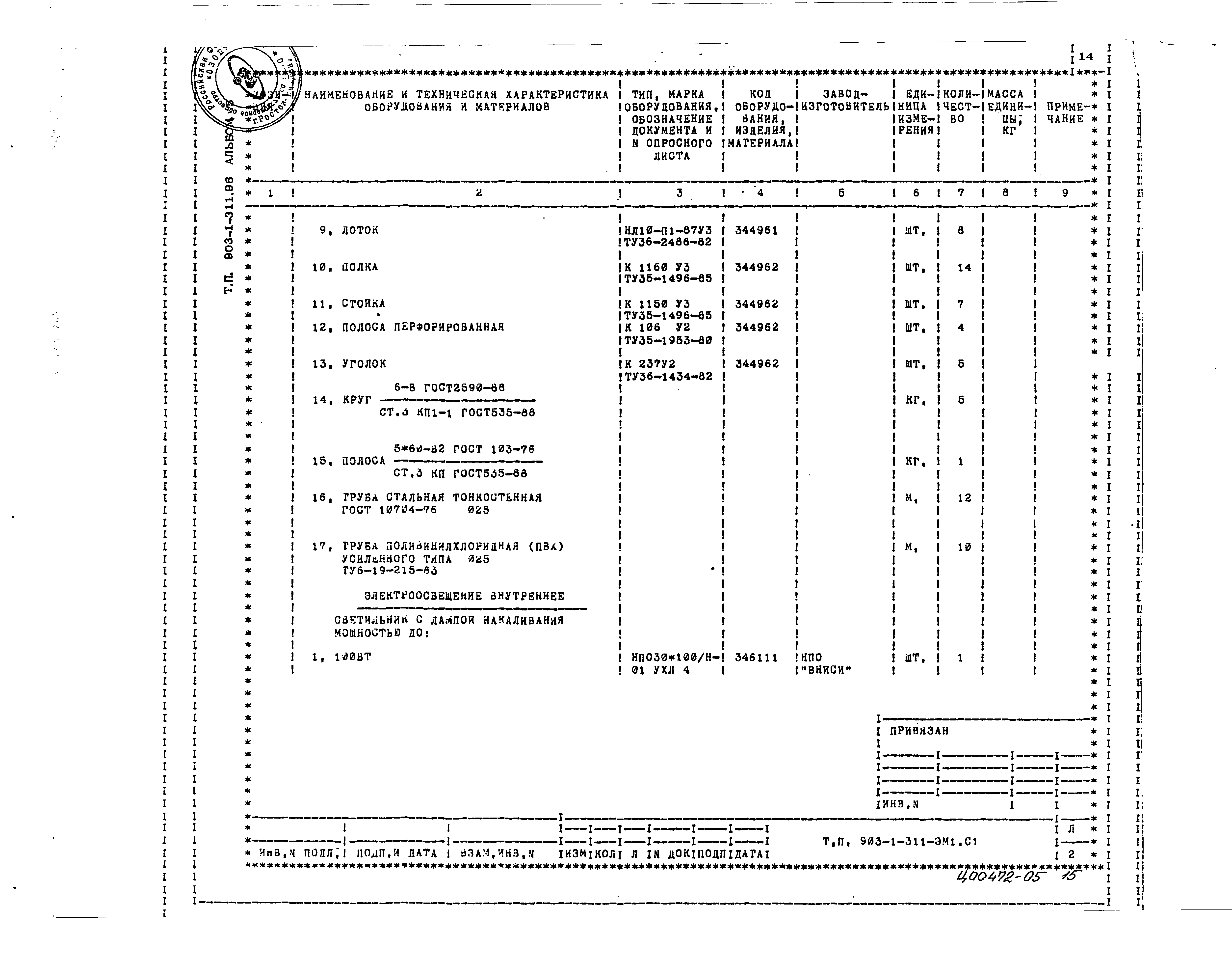 Типовой проект 903-1-311.96