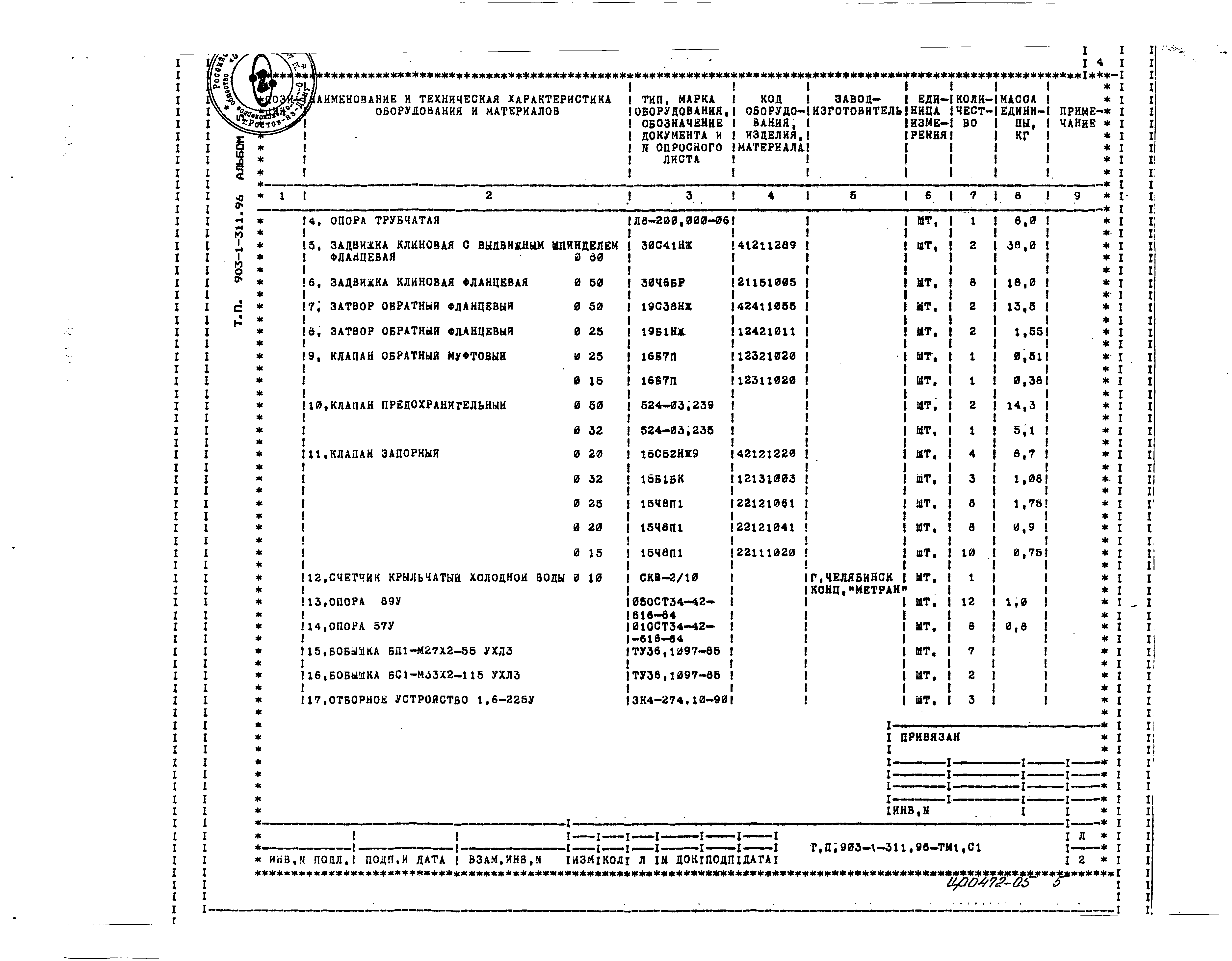 Типовой проект 903-1-311.96