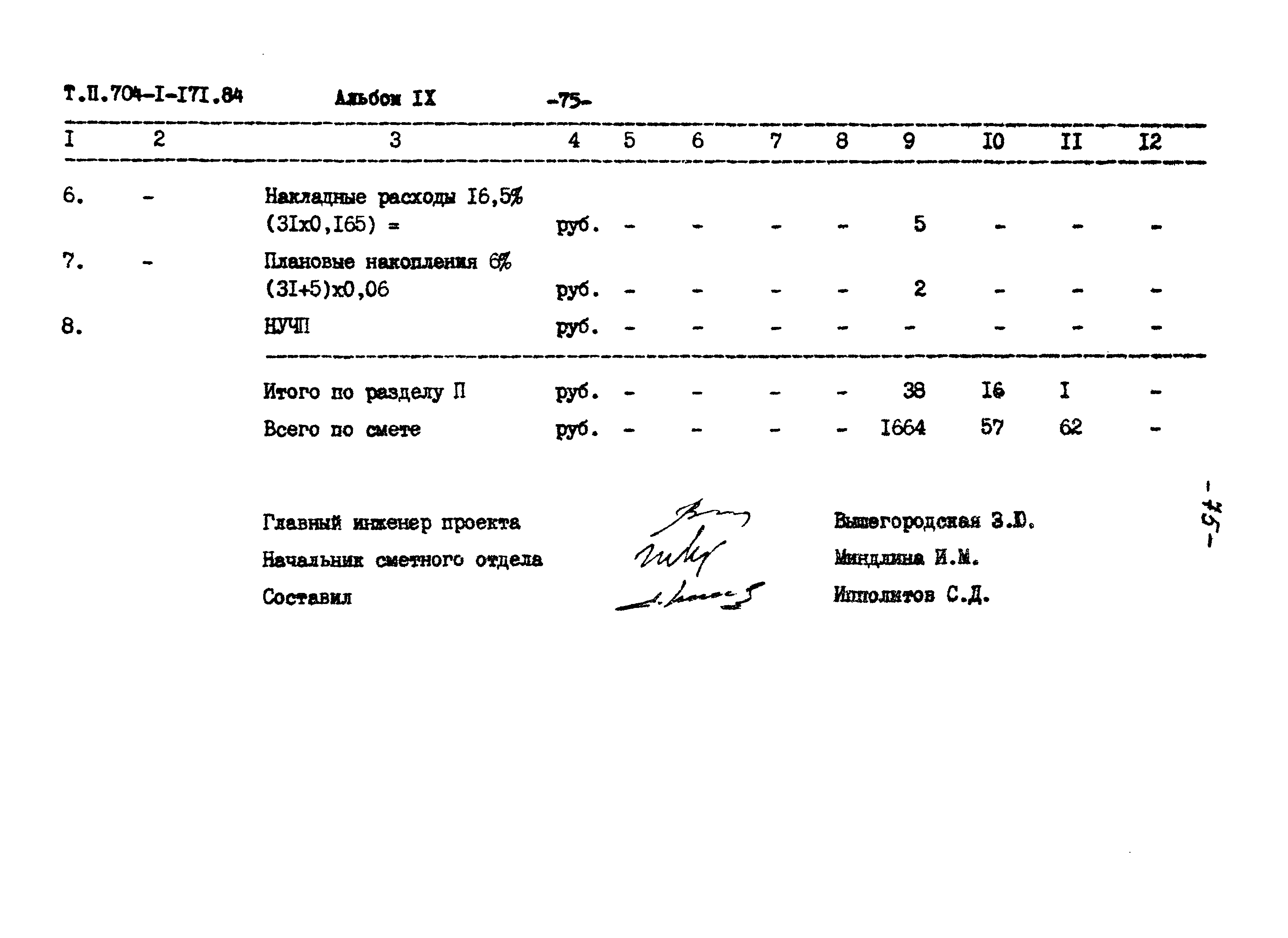 Типовой проект 704-1-171.84