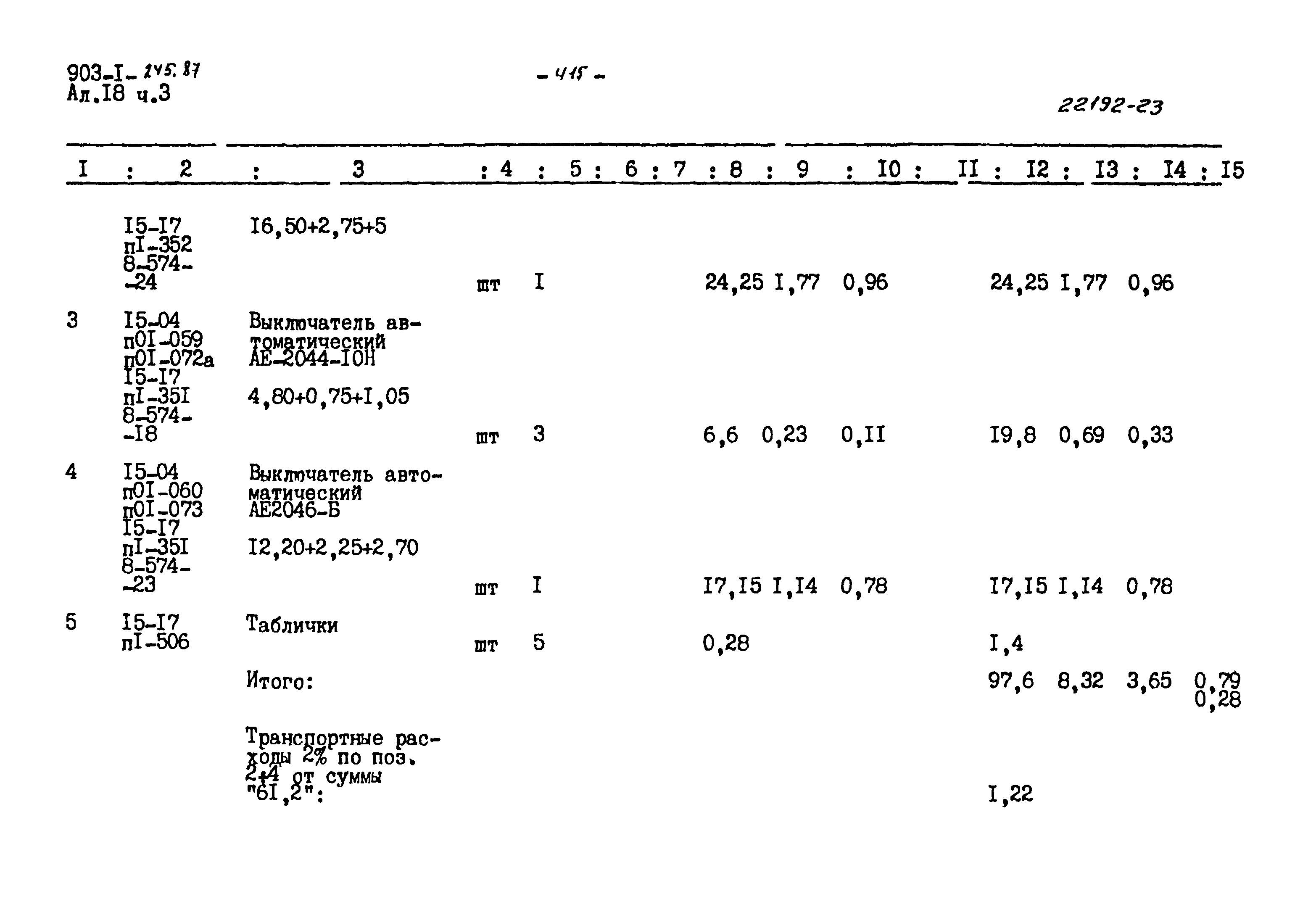 Типовой проект 903-1-245.87