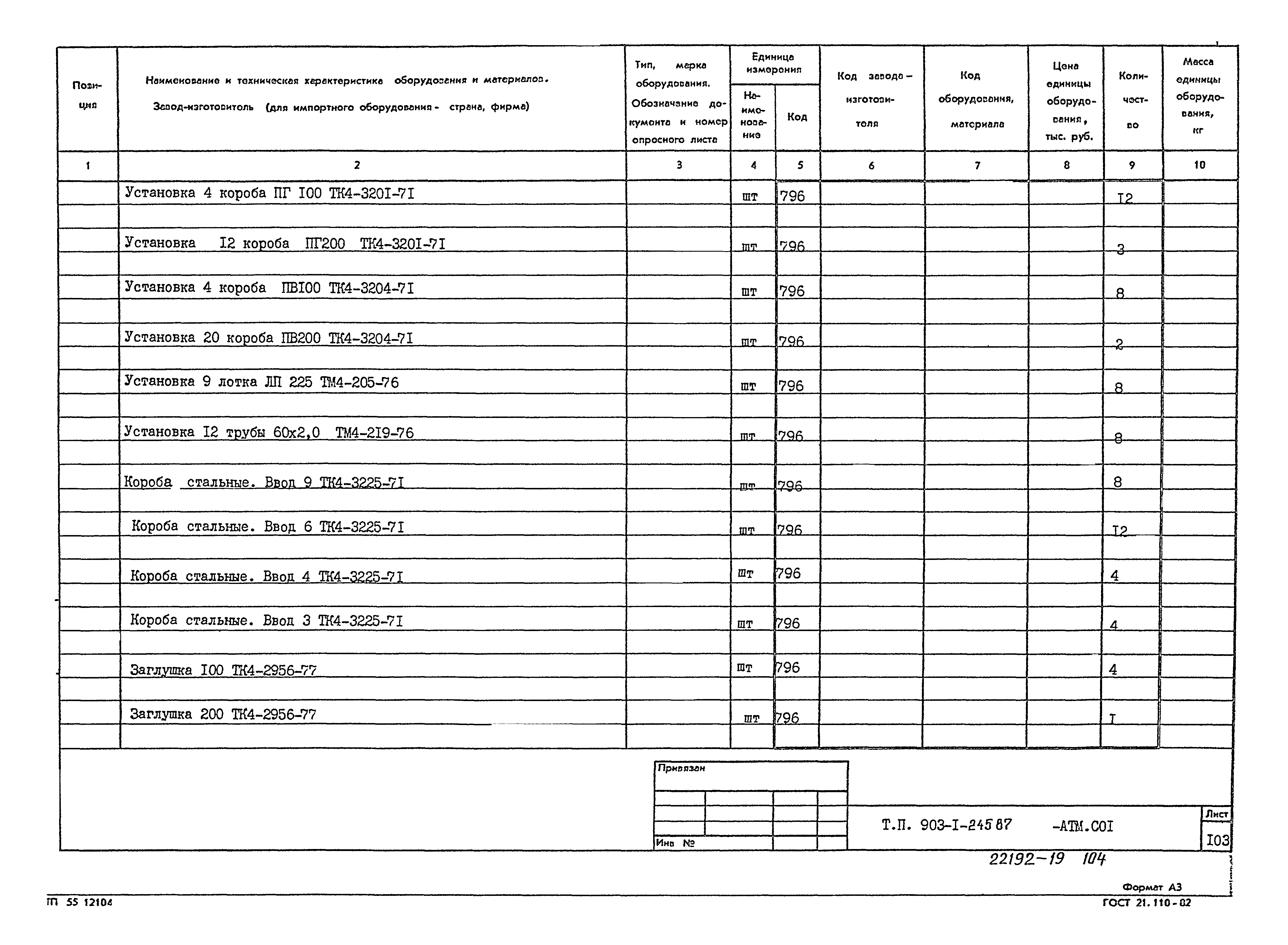 Типовой проект 903-1-245.87