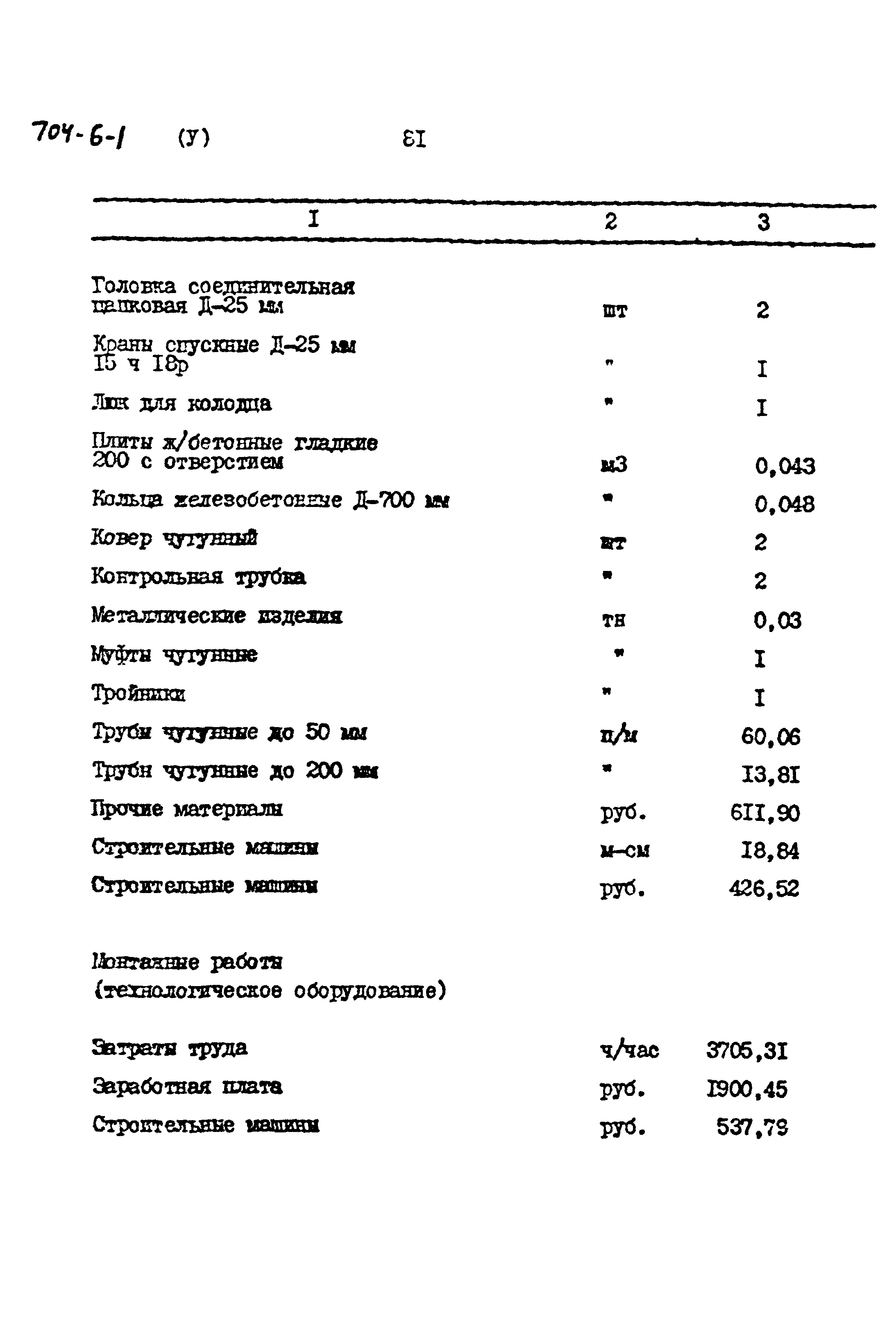 Типовой проект 704-6-1