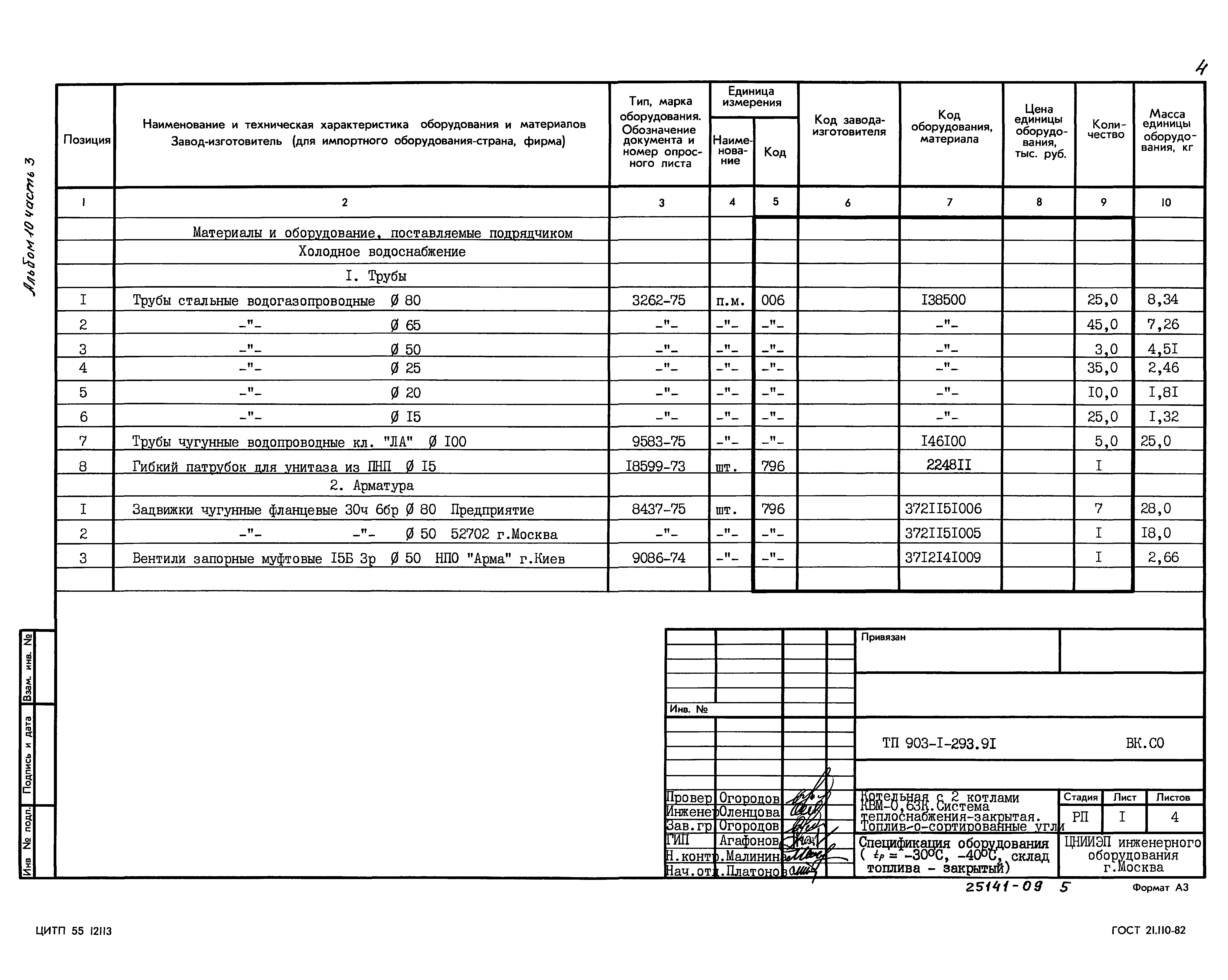 Типовой проект 903-1-293.91