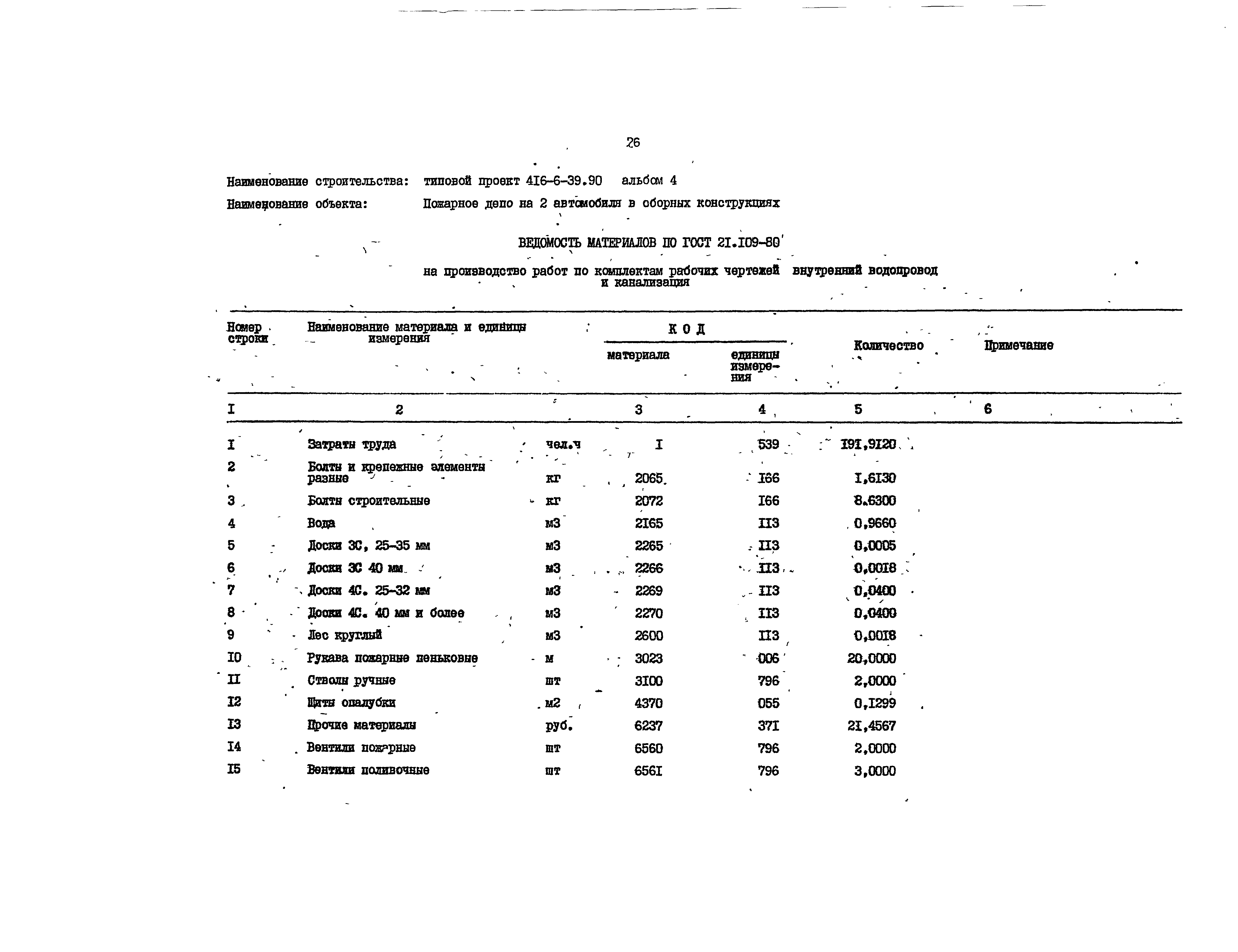 Типовой проект 416-6-39.90