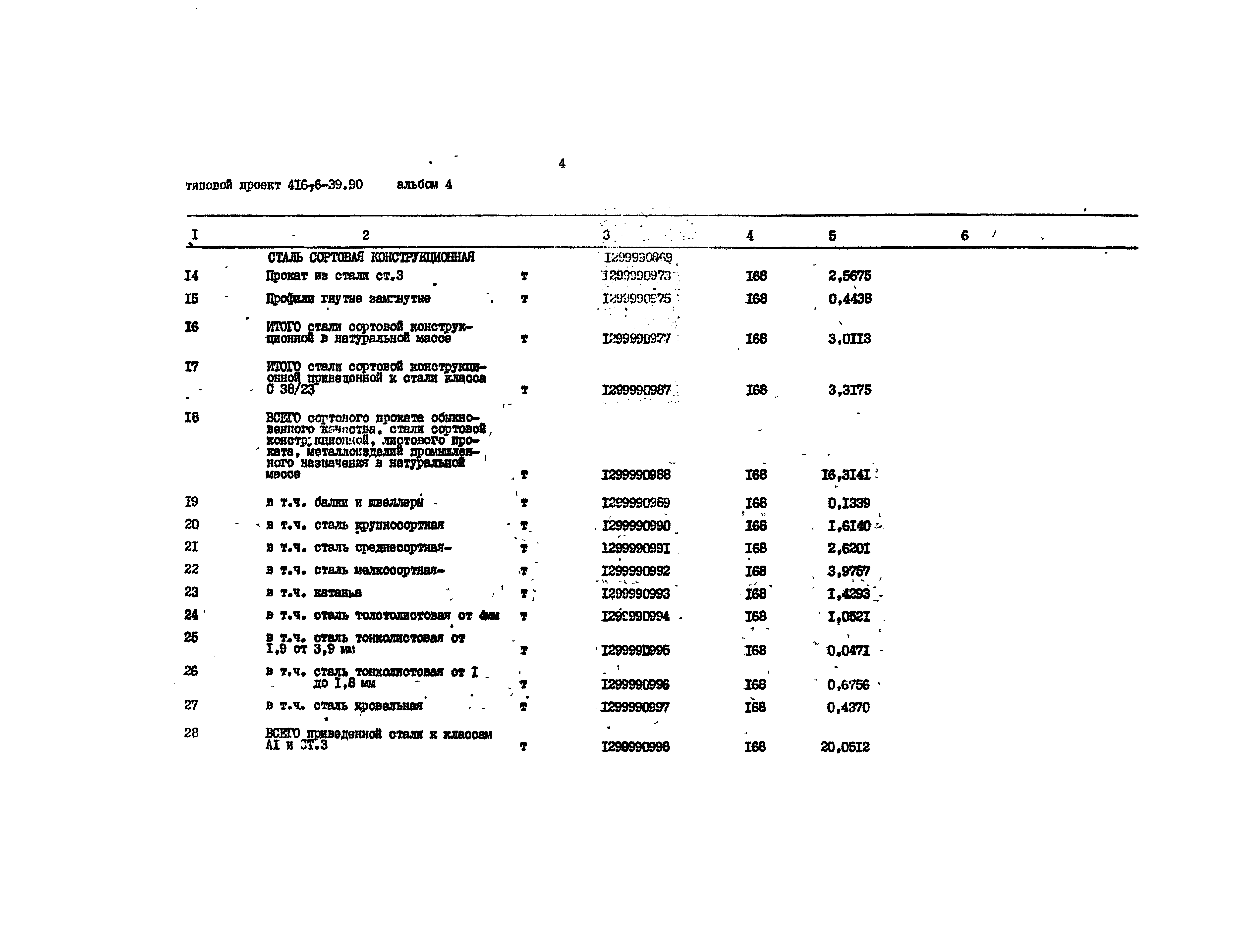 Типовой проект 416-6-39.90