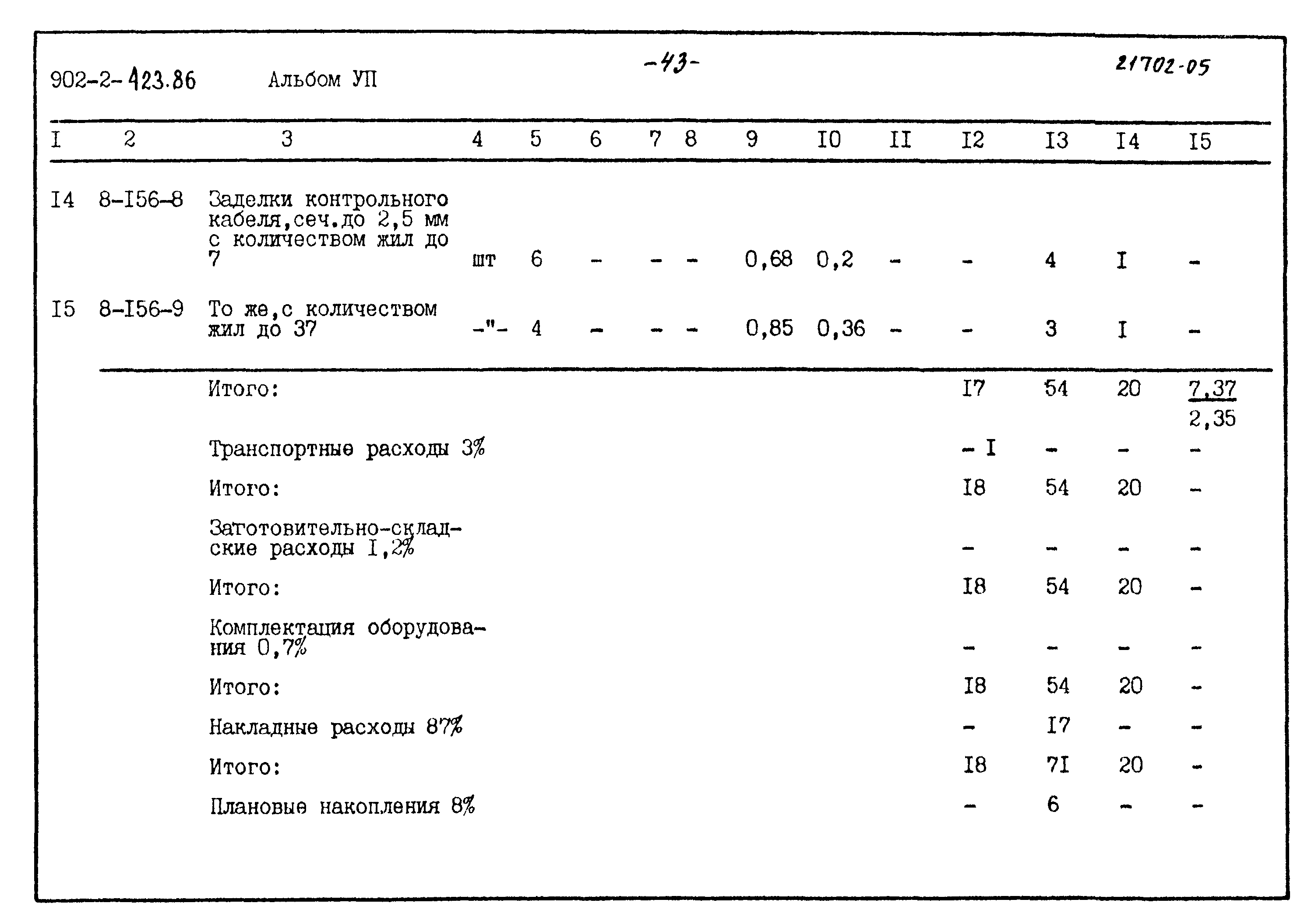 Типовой проект 902-2-423.86