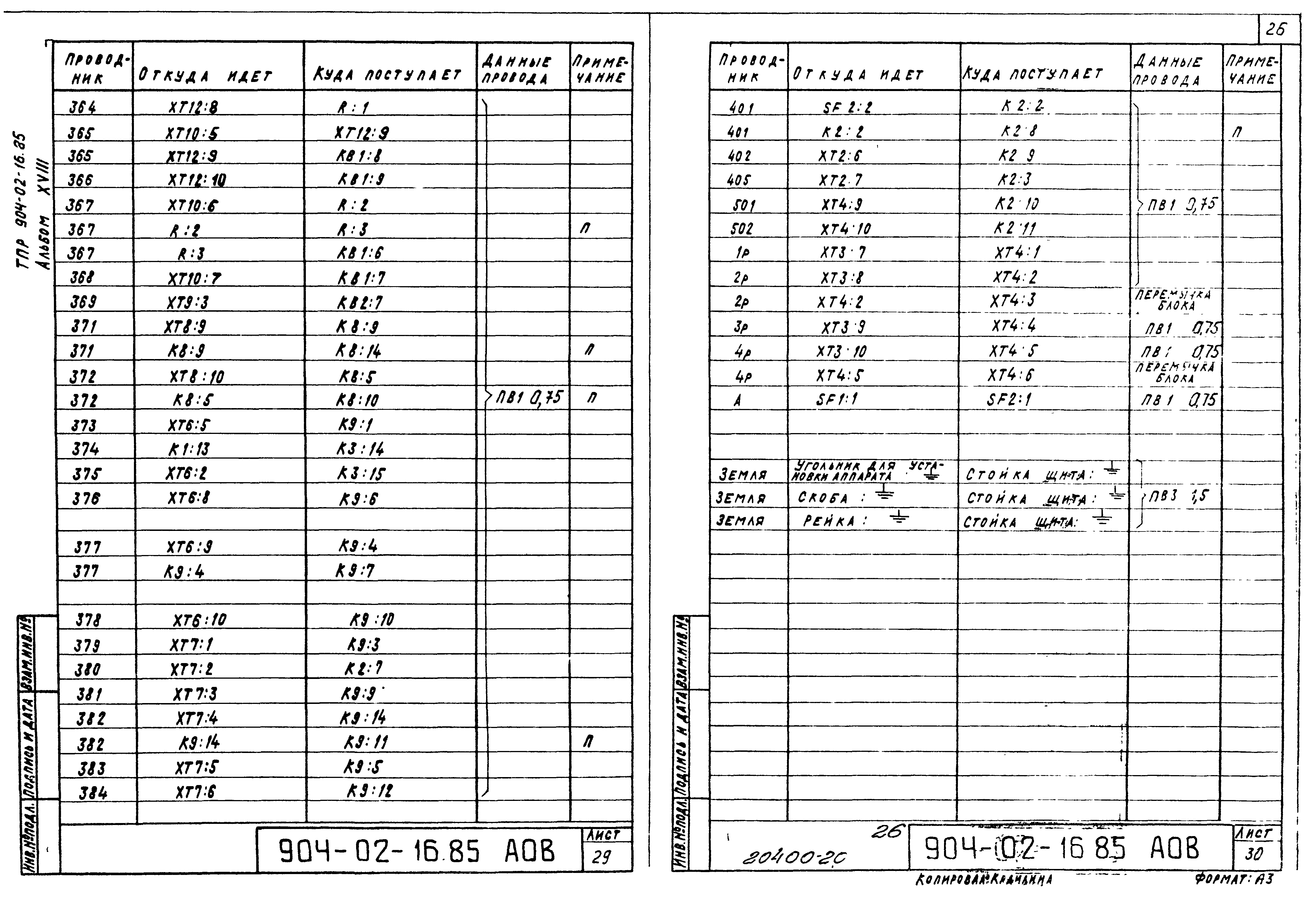 Типовые проектные решения 904-02-16.85