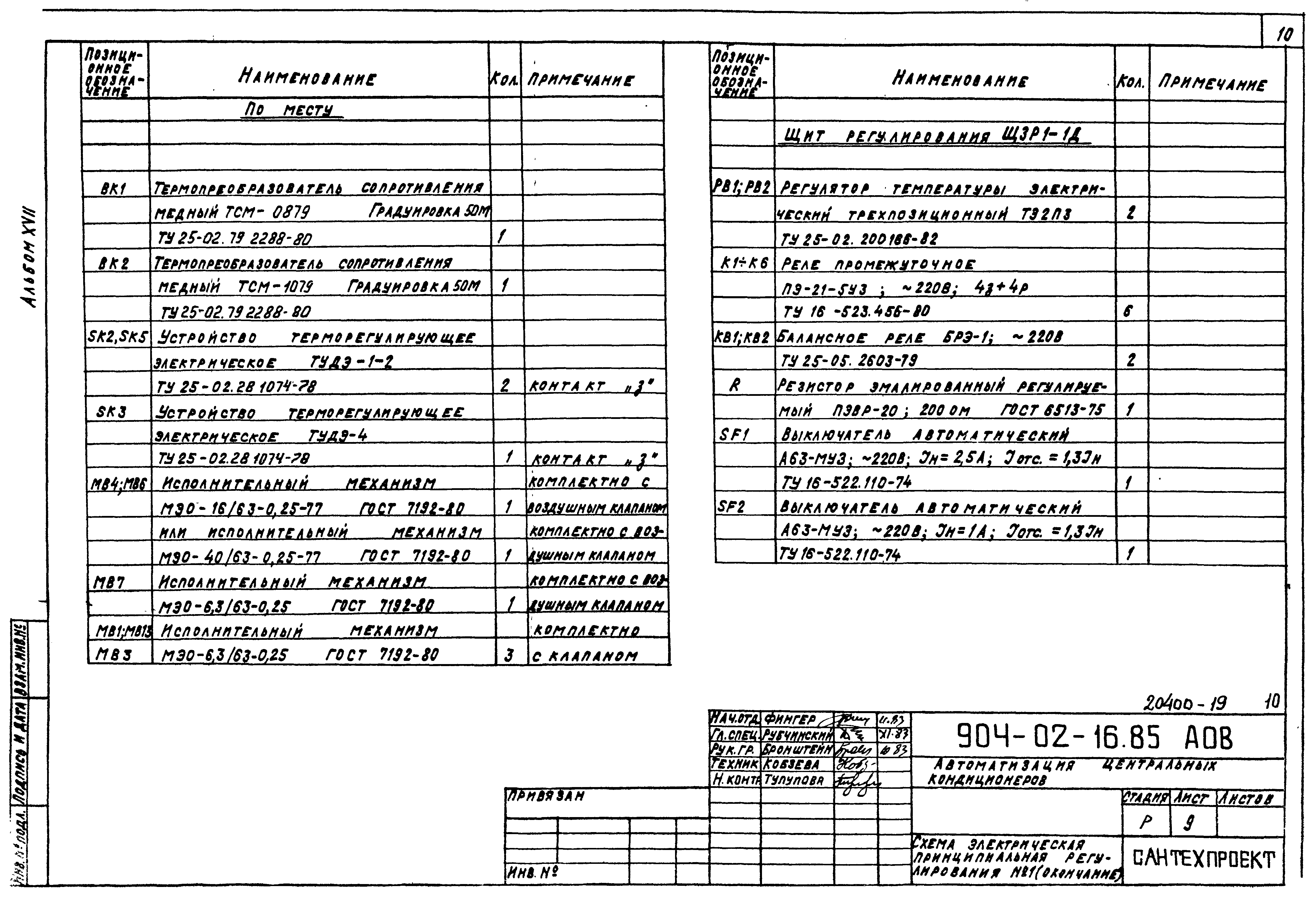 Типовые проектные решения 904-02-16.85