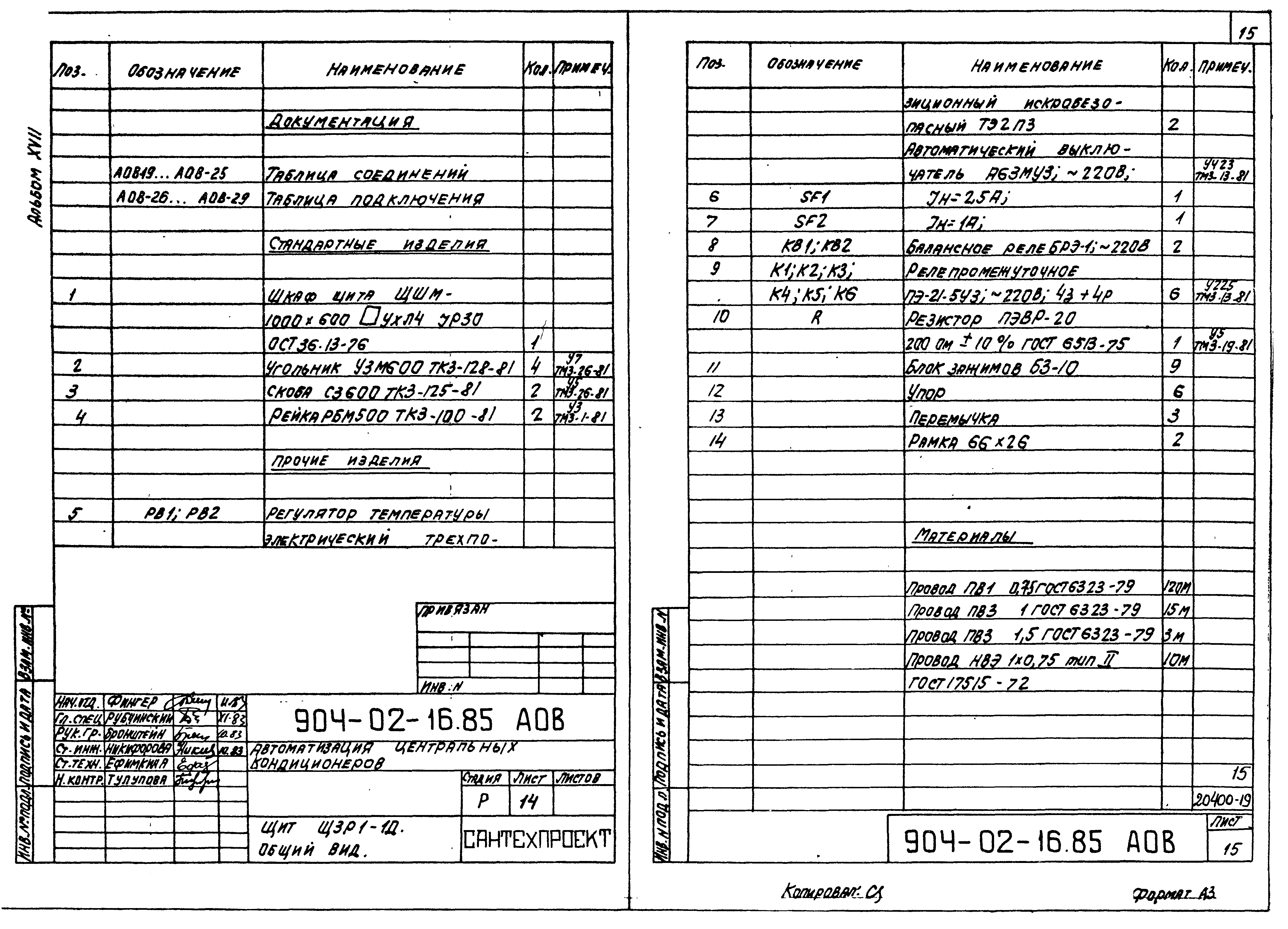 Типовые проектные решения 904-02-16.85