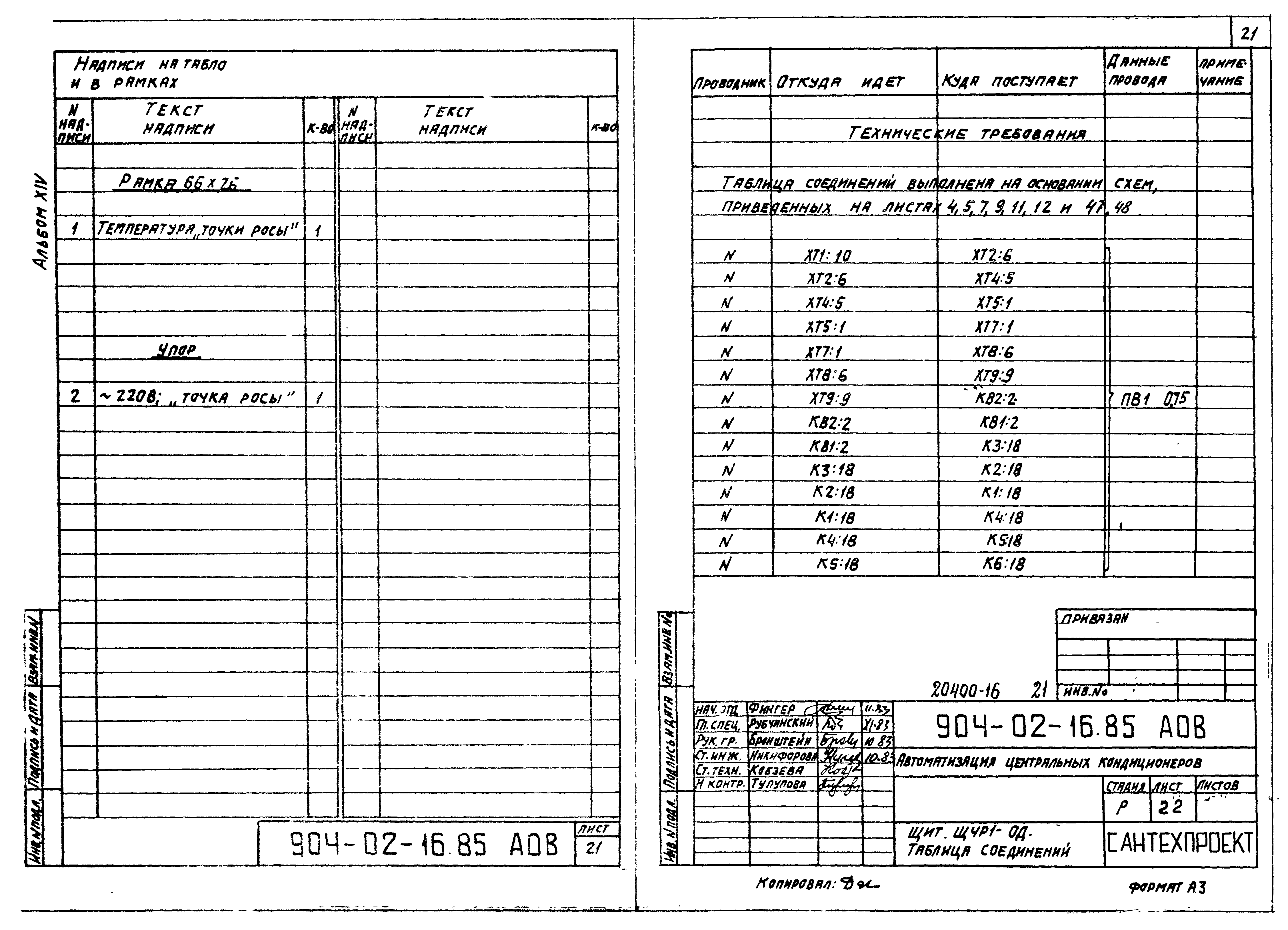 Типовые проектные решения 904-02-16.85