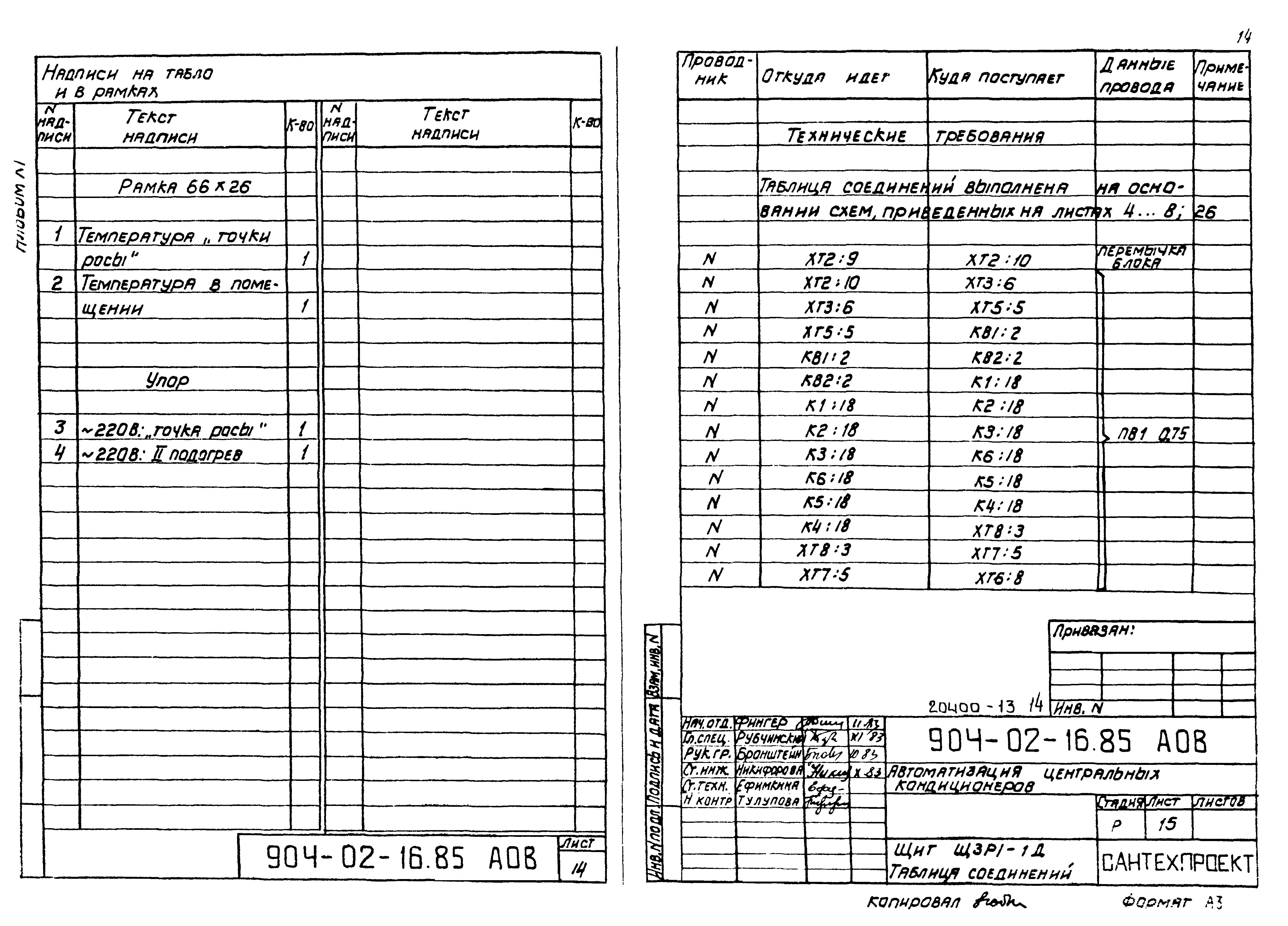 Типовые проектные решения 904-02-16.85