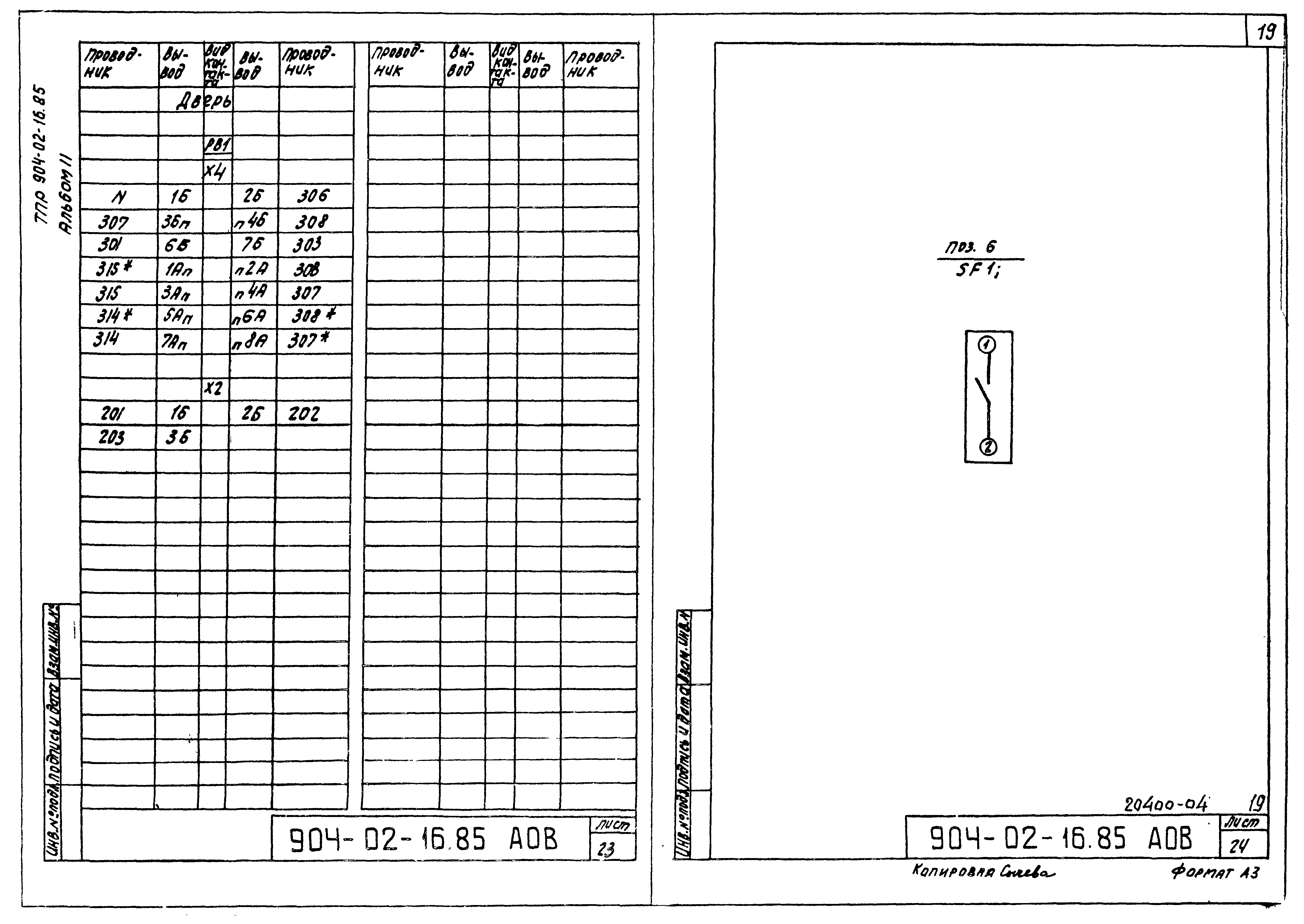 Типовые проектные решения 904-02-16.85