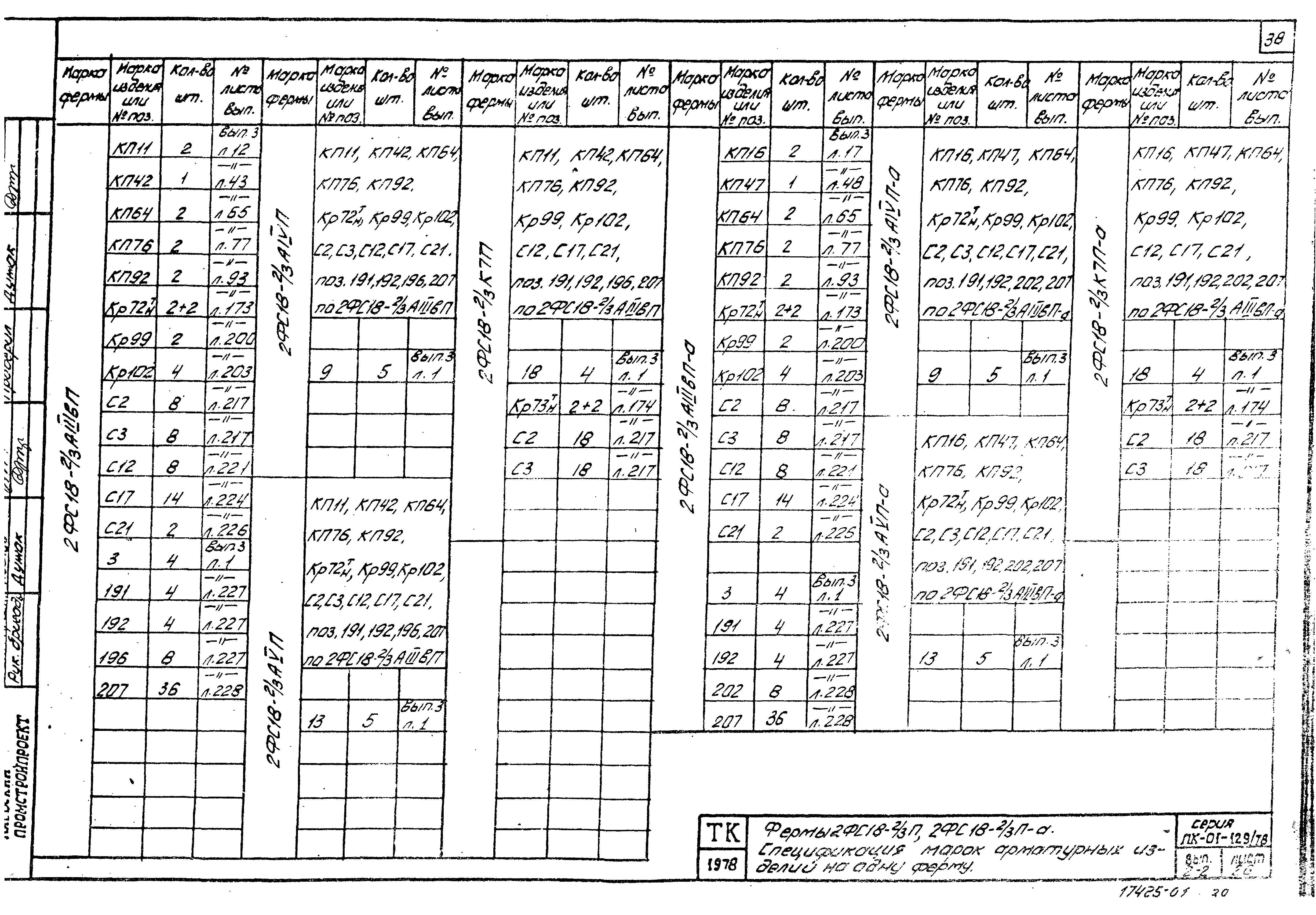 Серия ПК-01-129/78