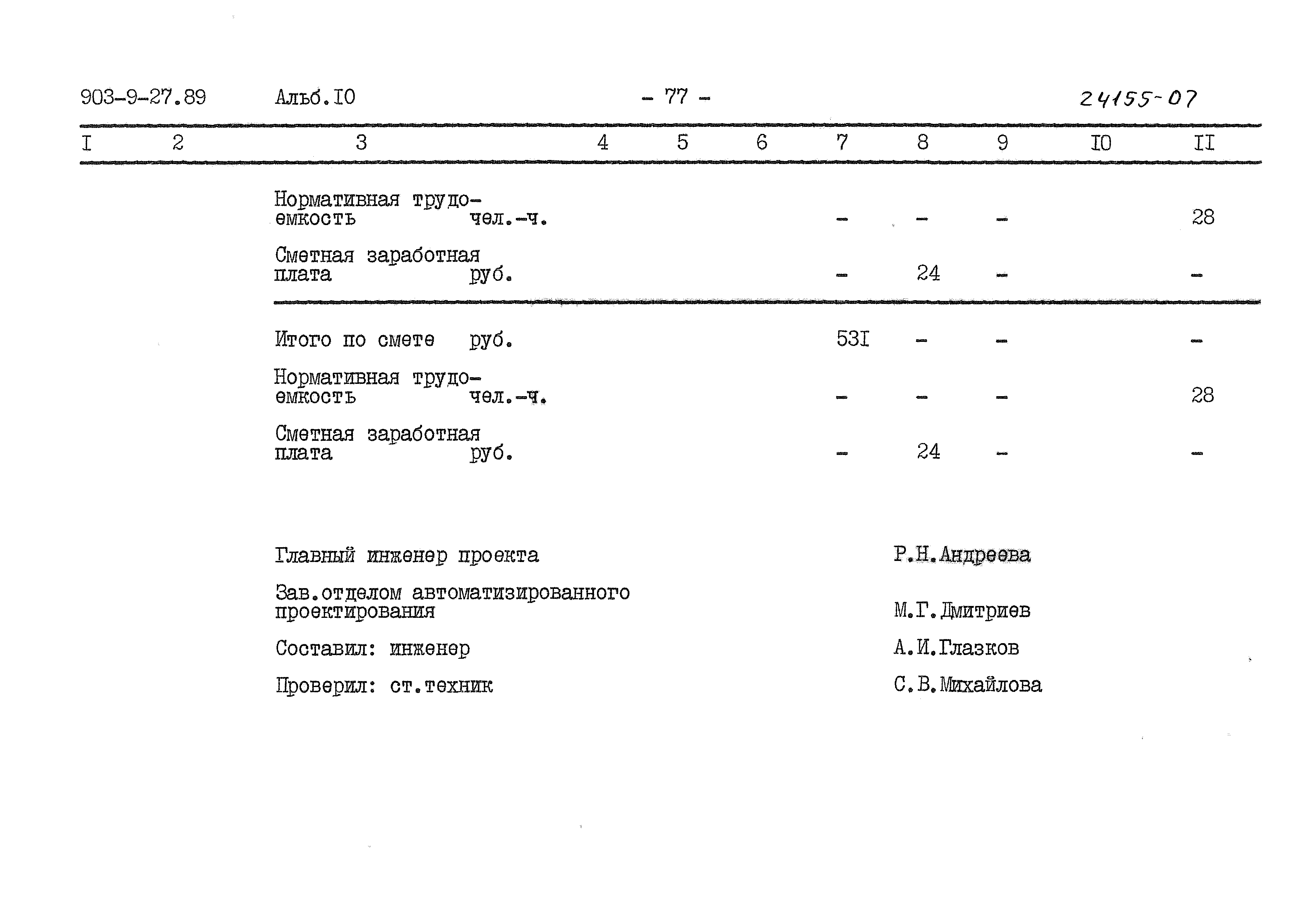 Типовой проект 903-9-27.89