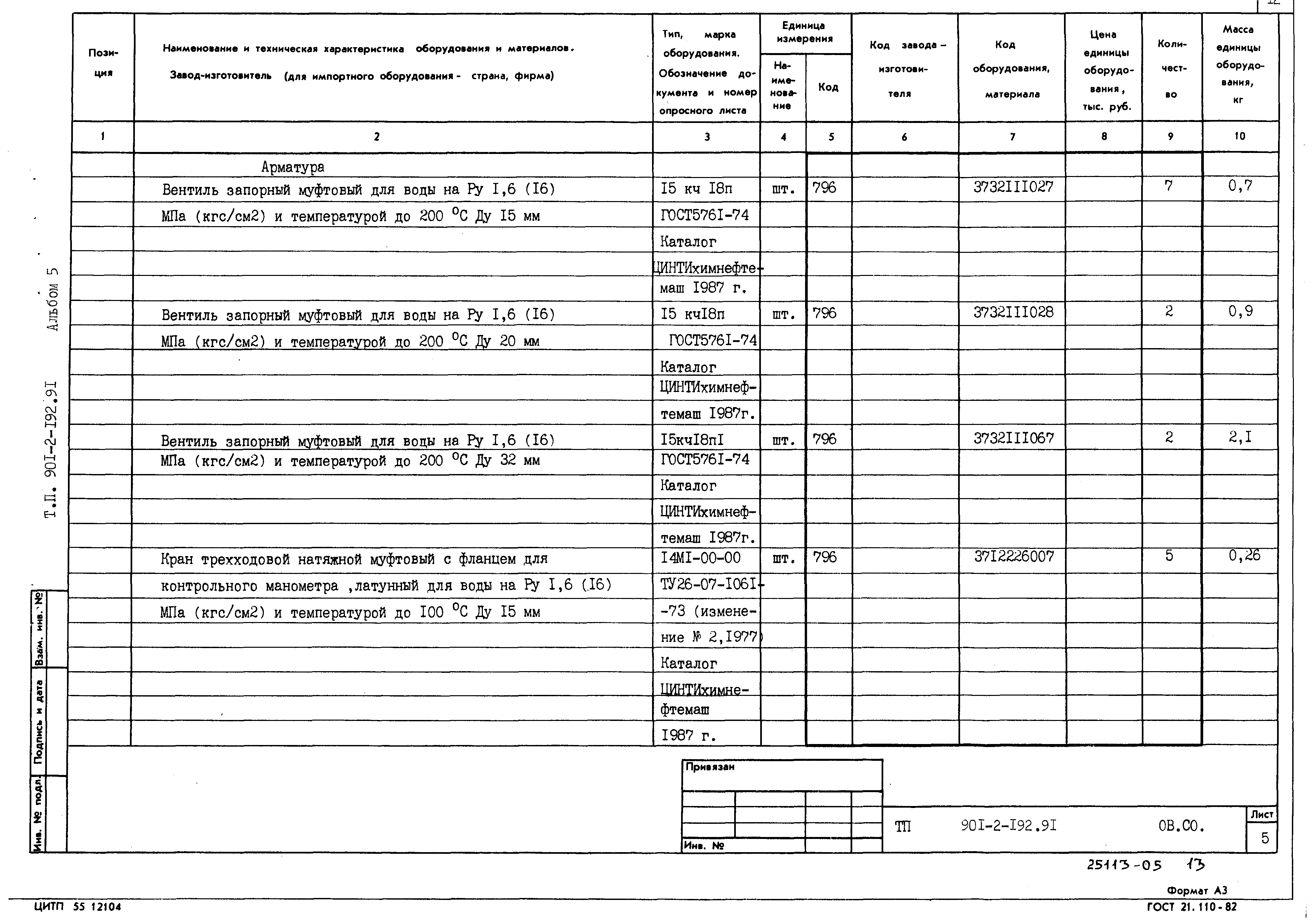 Типовой проект 901-2-192.91