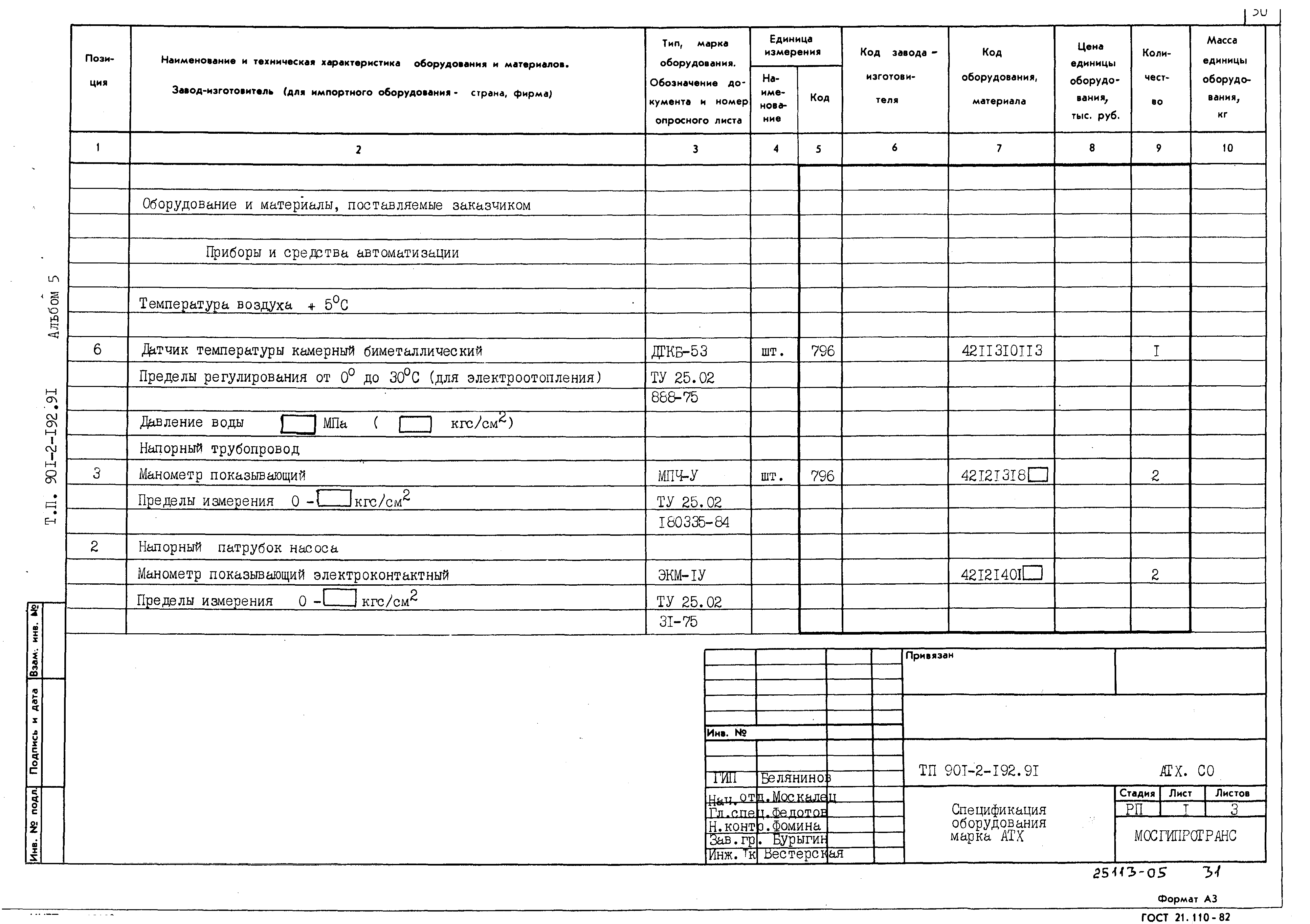 Типовой проект 901-2-192.91