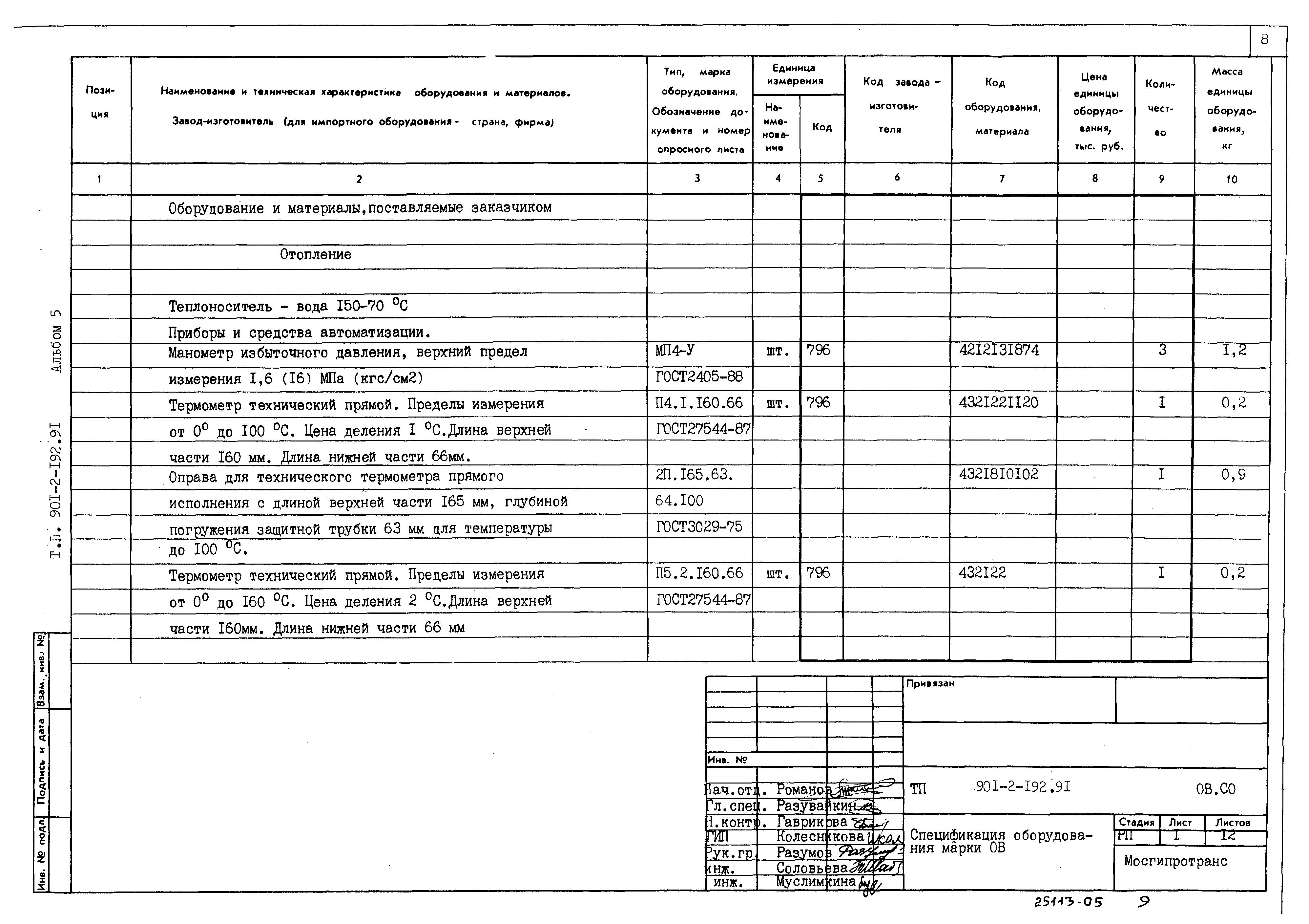 Типовой проект 901-2-192.91