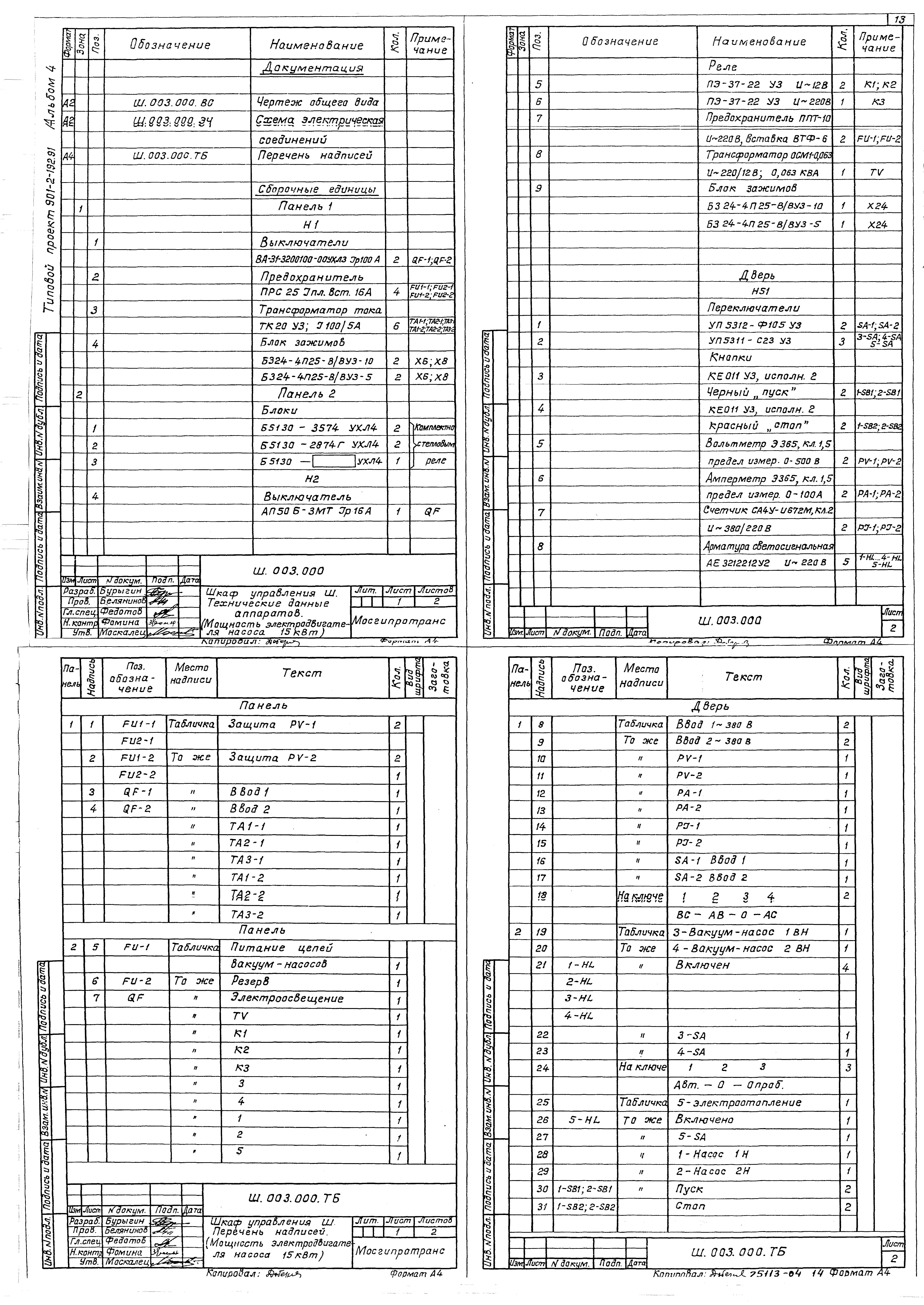 Типовой проект 901-2-192.91