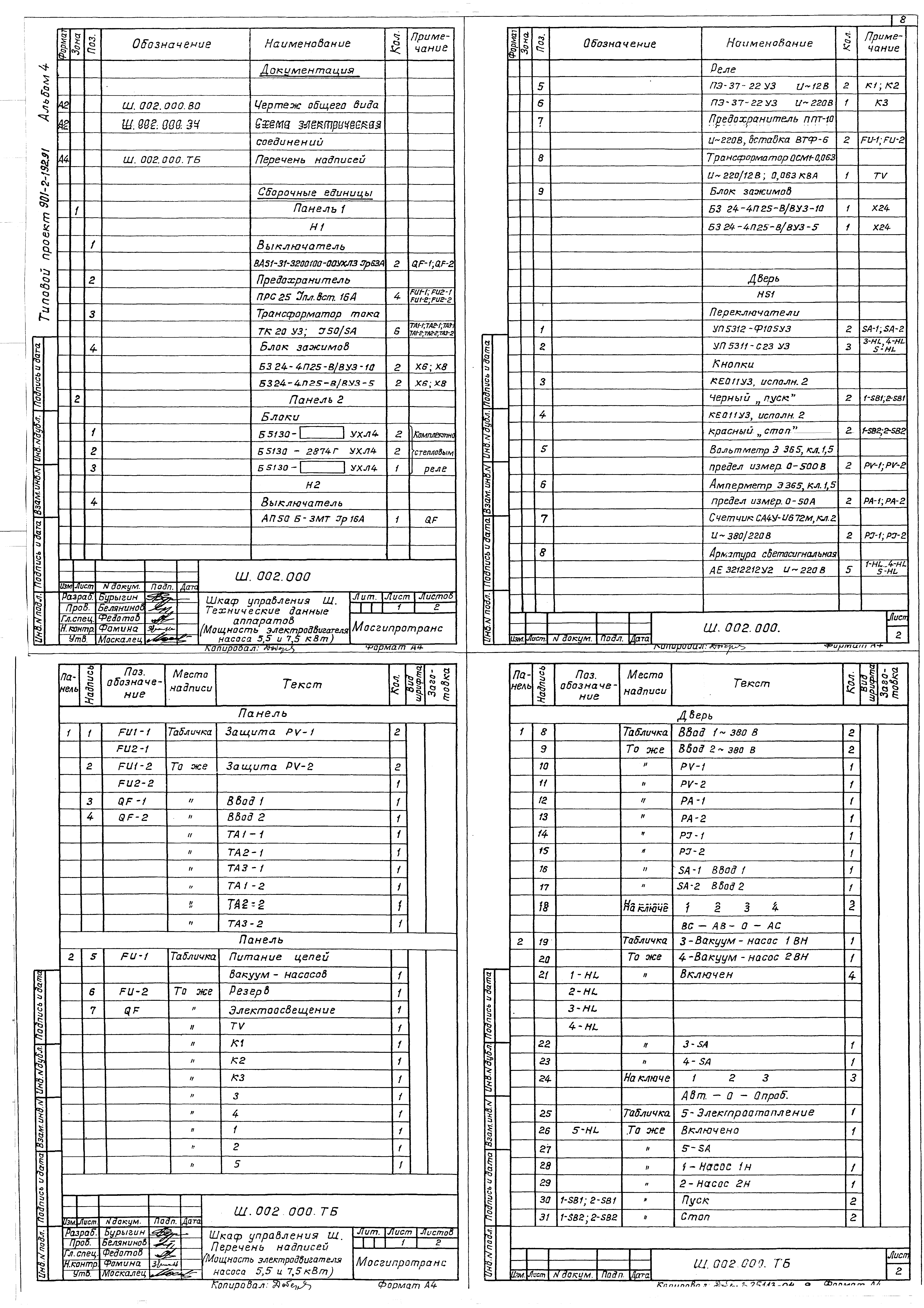 Типовой проект 901-2-192.91