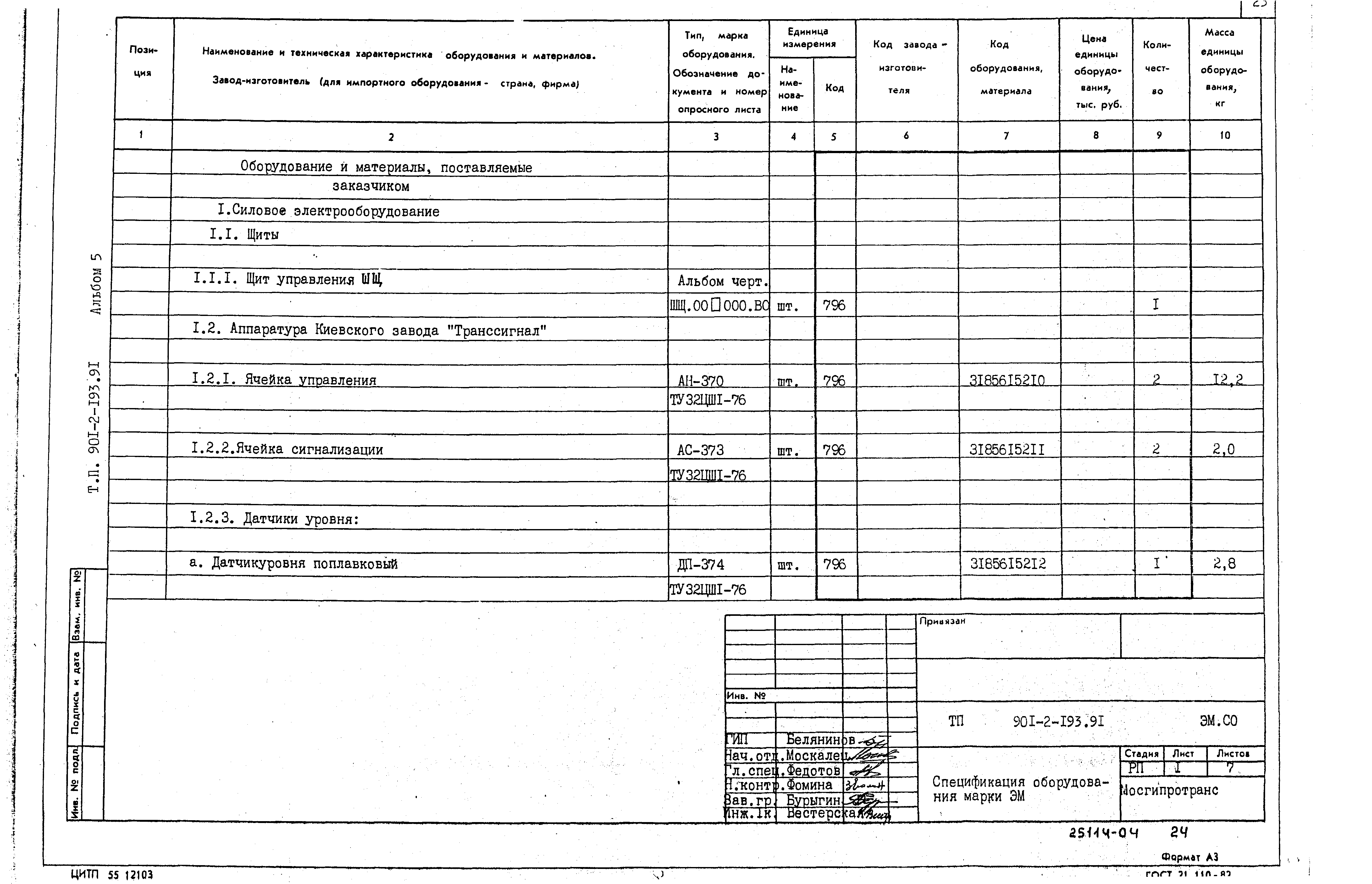 Типовой проект 901-2-193.91