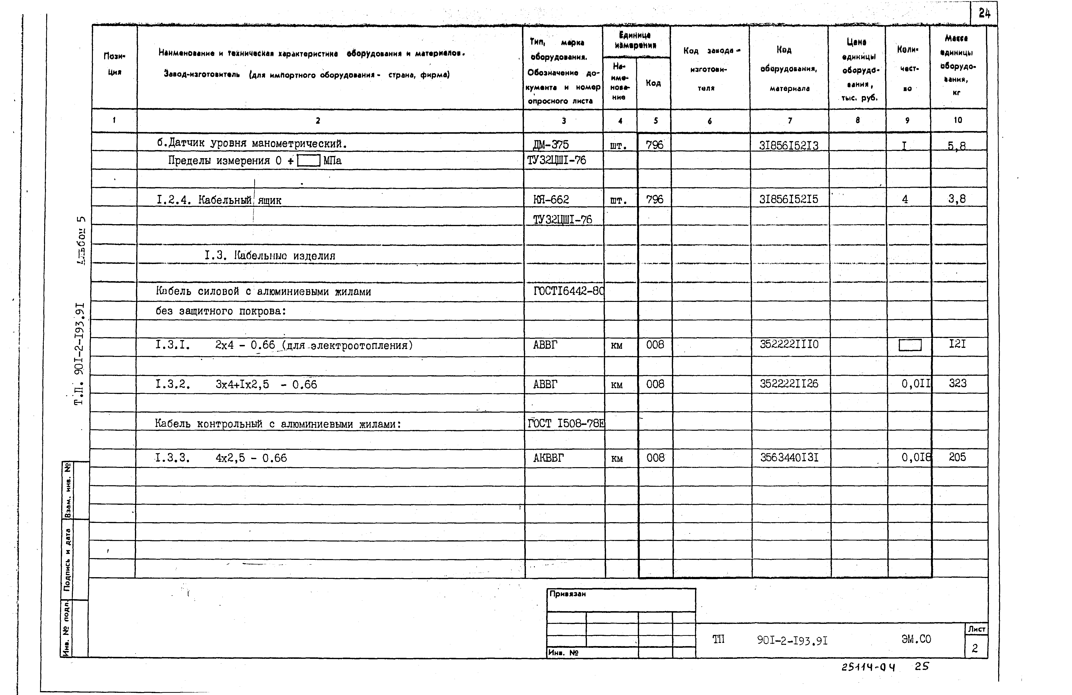 Типовой проект 901-2-193.91