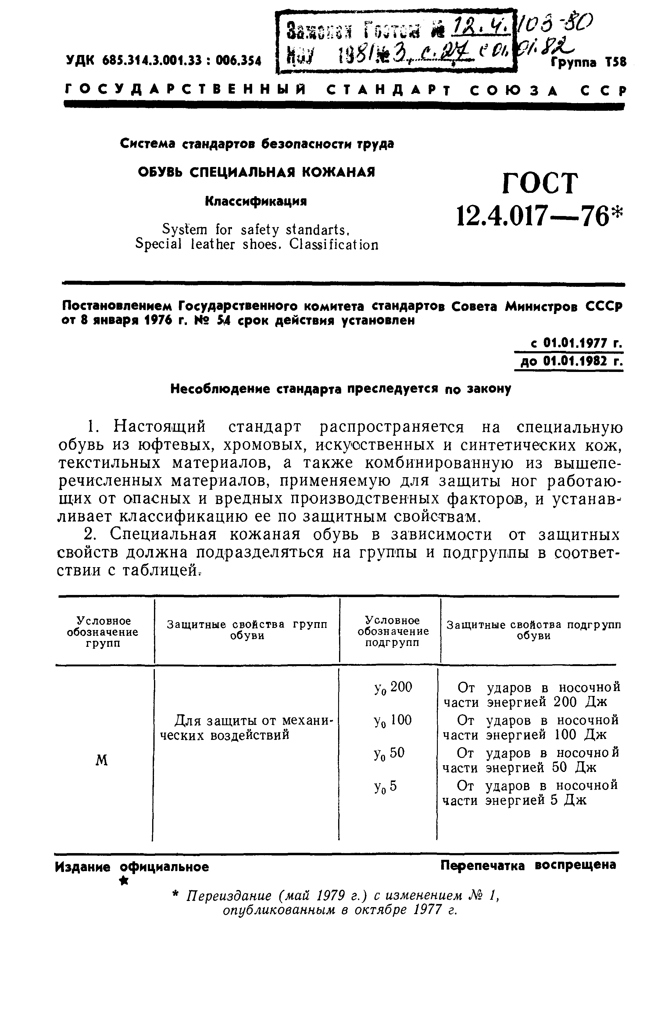 ГОСТ 12.4.017-76