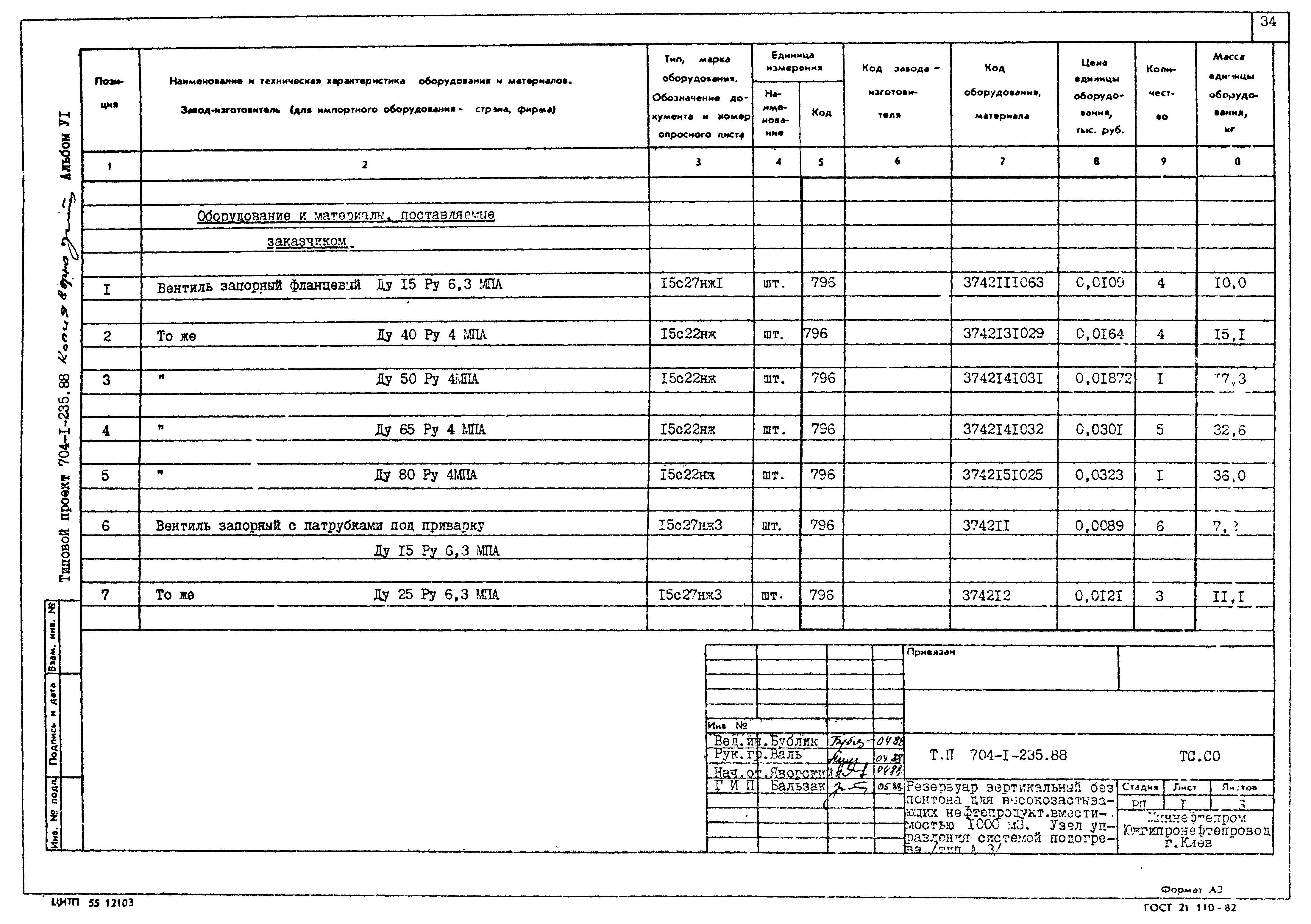 Типовой проект 704-1-235.88