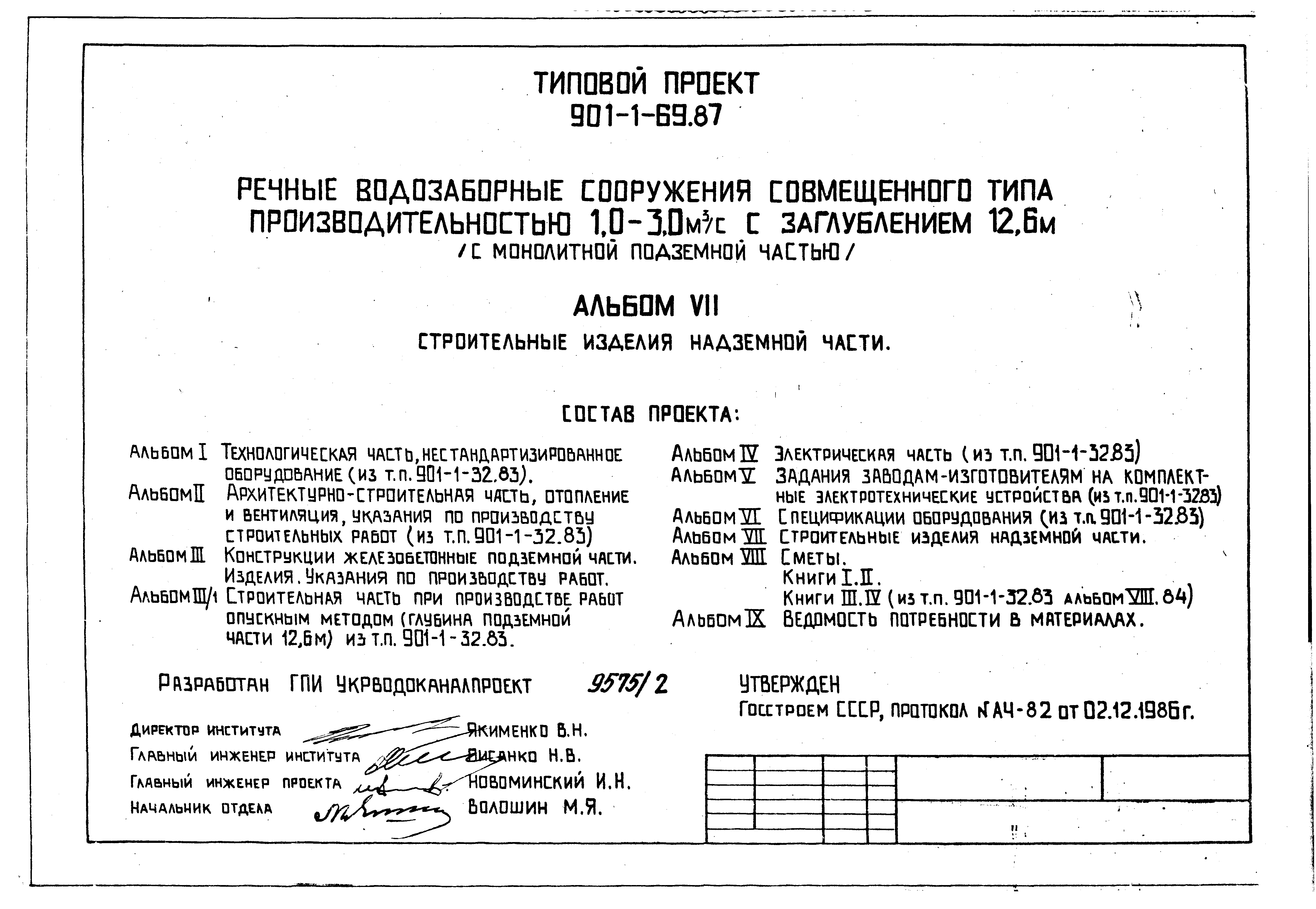 Типовой проект 901-1-71.87