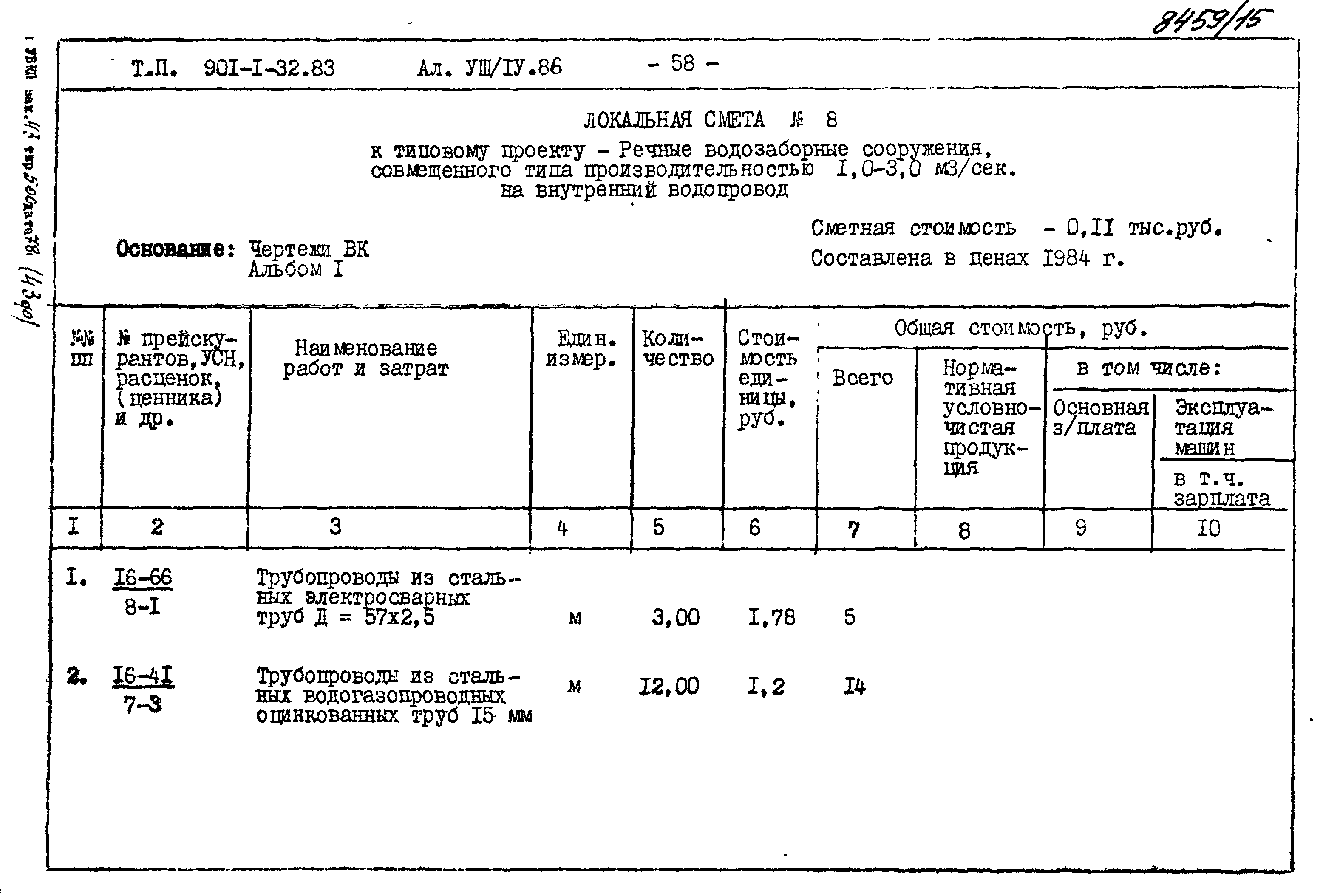 Типовой проект 901-1-69.87