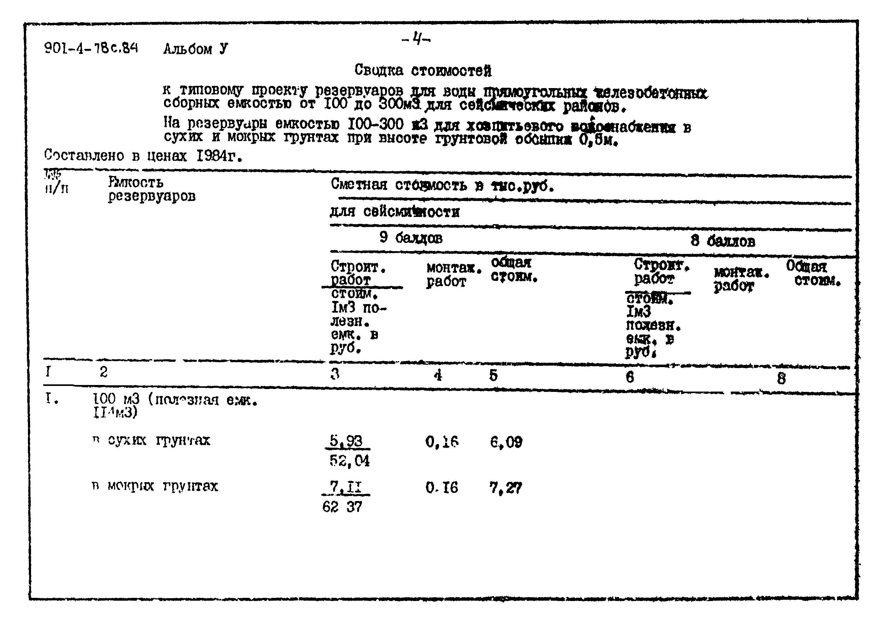 Типовой проект 901-4-78с.84