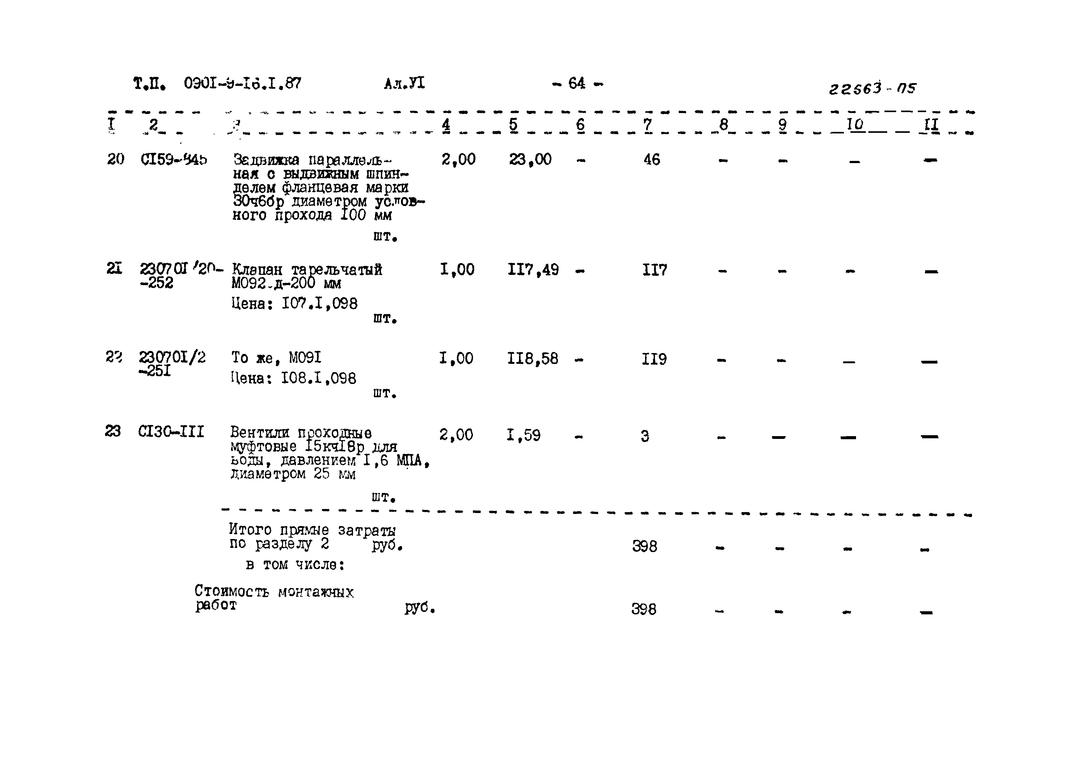 Типовой проект 0901-9-16.2.87