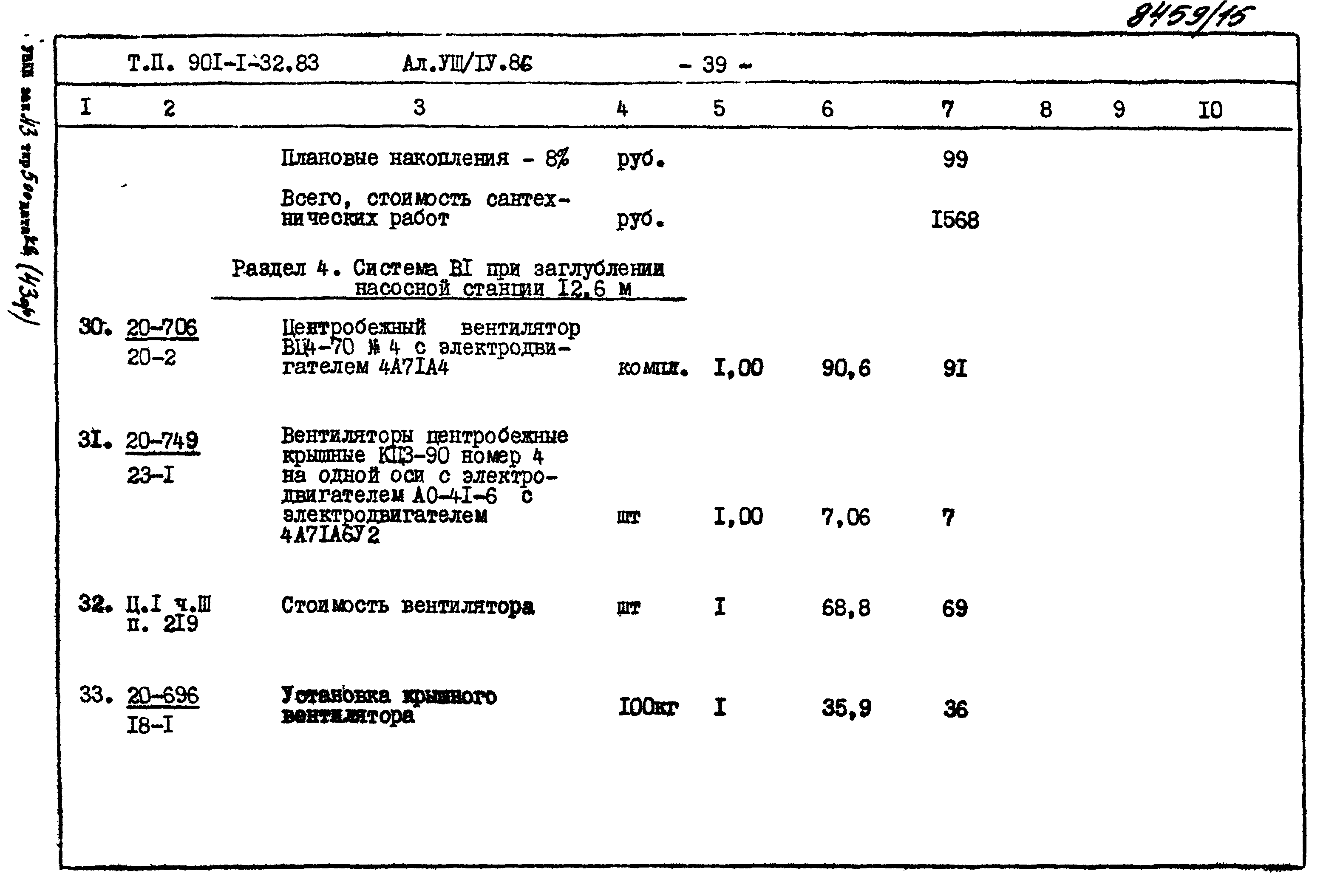 Типовой проект 901-1-32.83