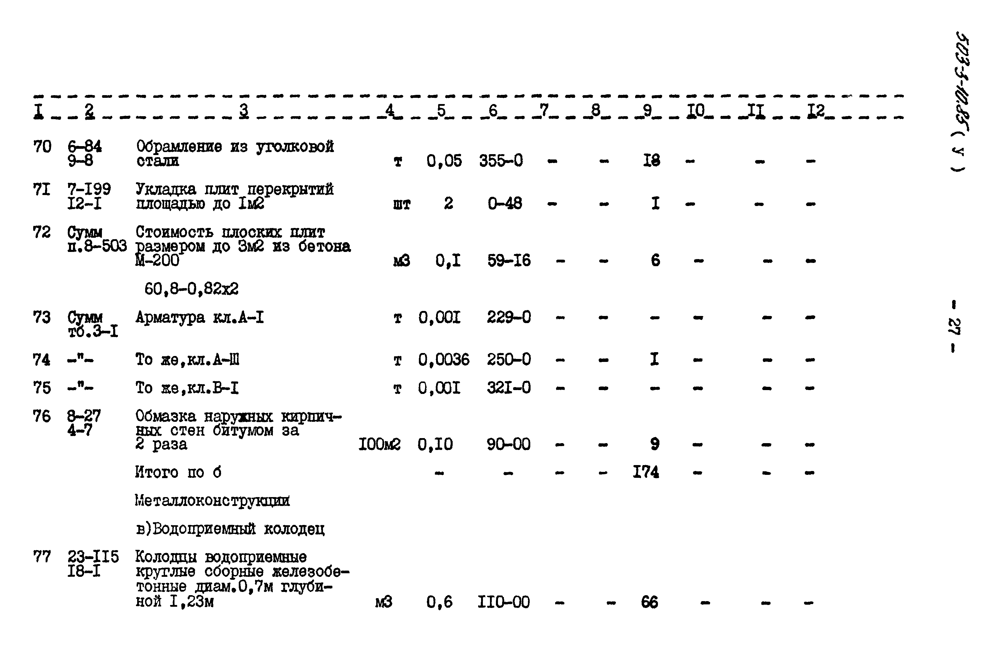 Типовой проект 503-3-10.85